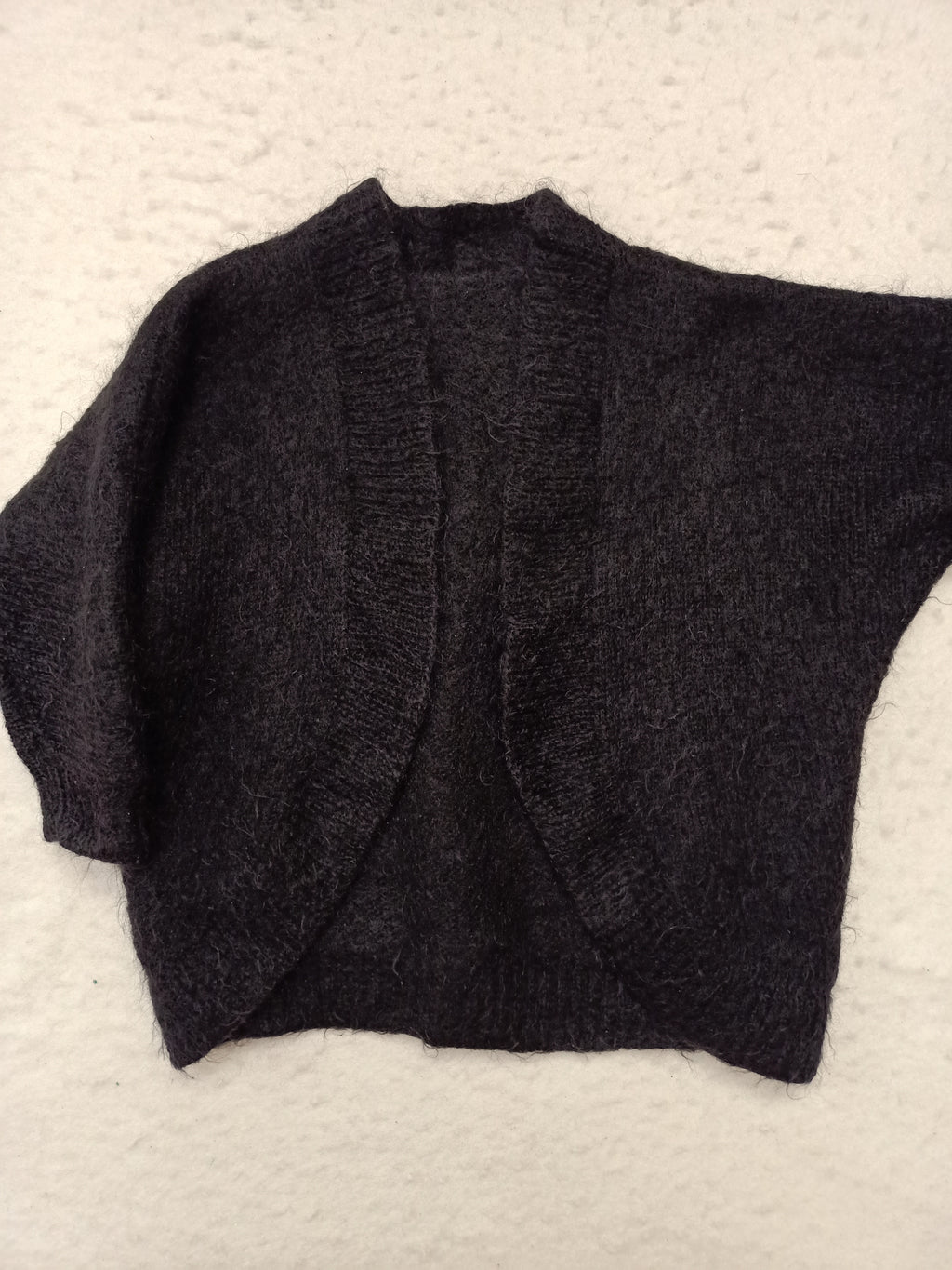 Vintage Black Knit Shrug