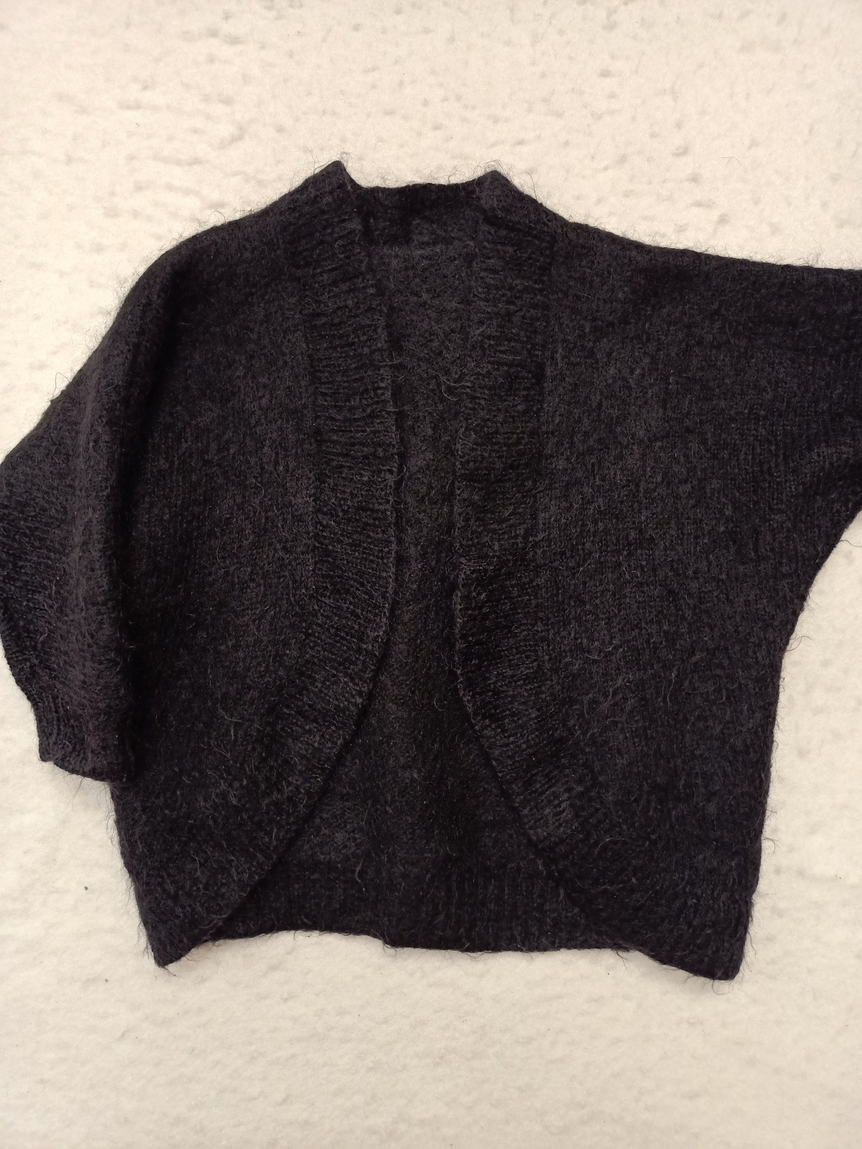 Vintage Black Knit Shrug