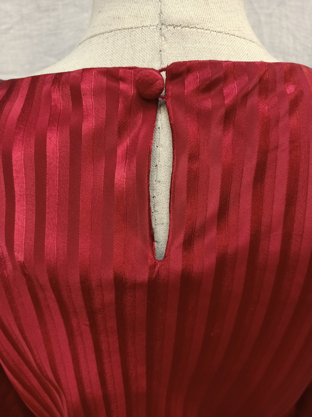 Vintage Striped Satin Dress