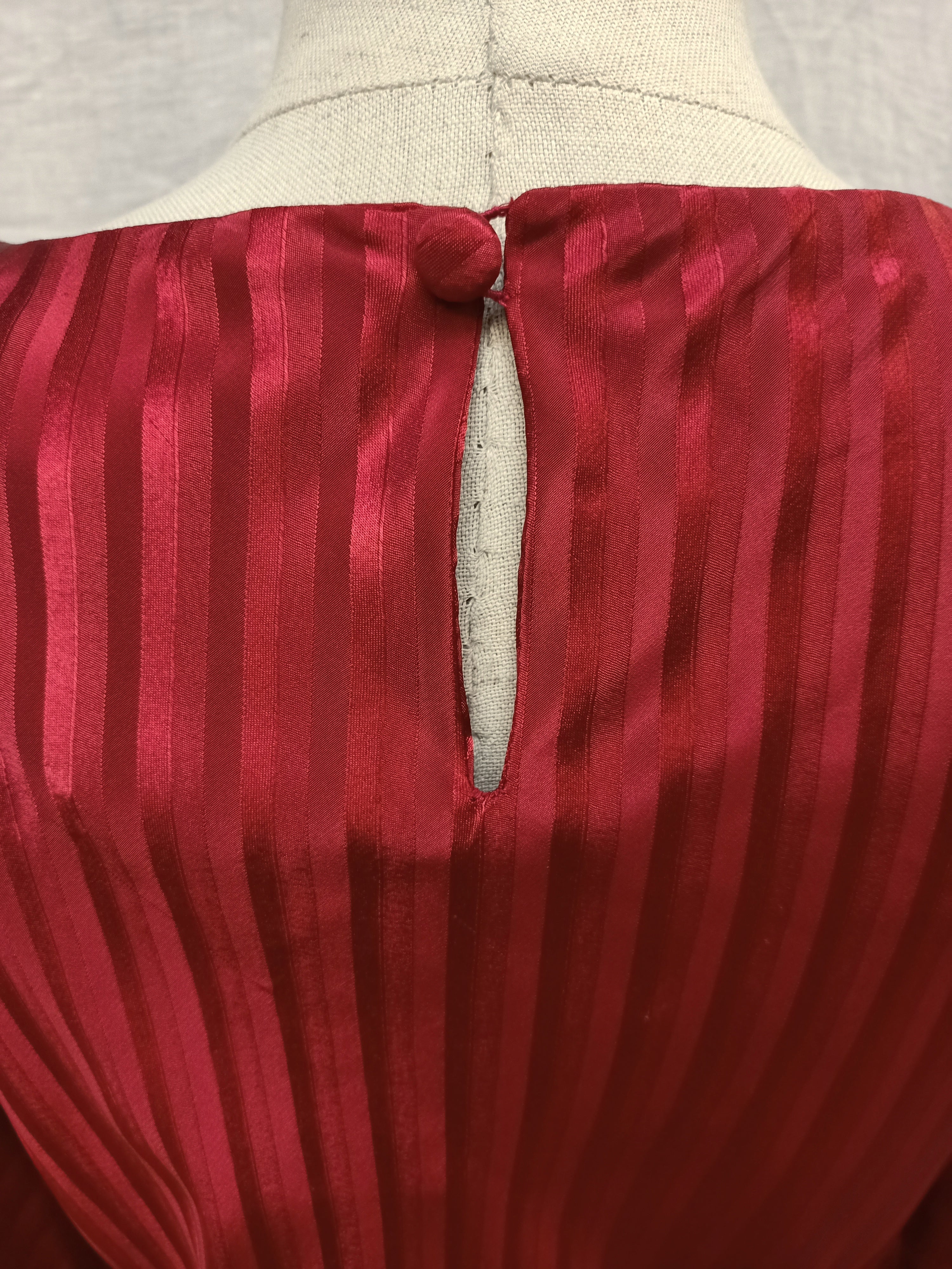 Vintage Striped Satin Dress