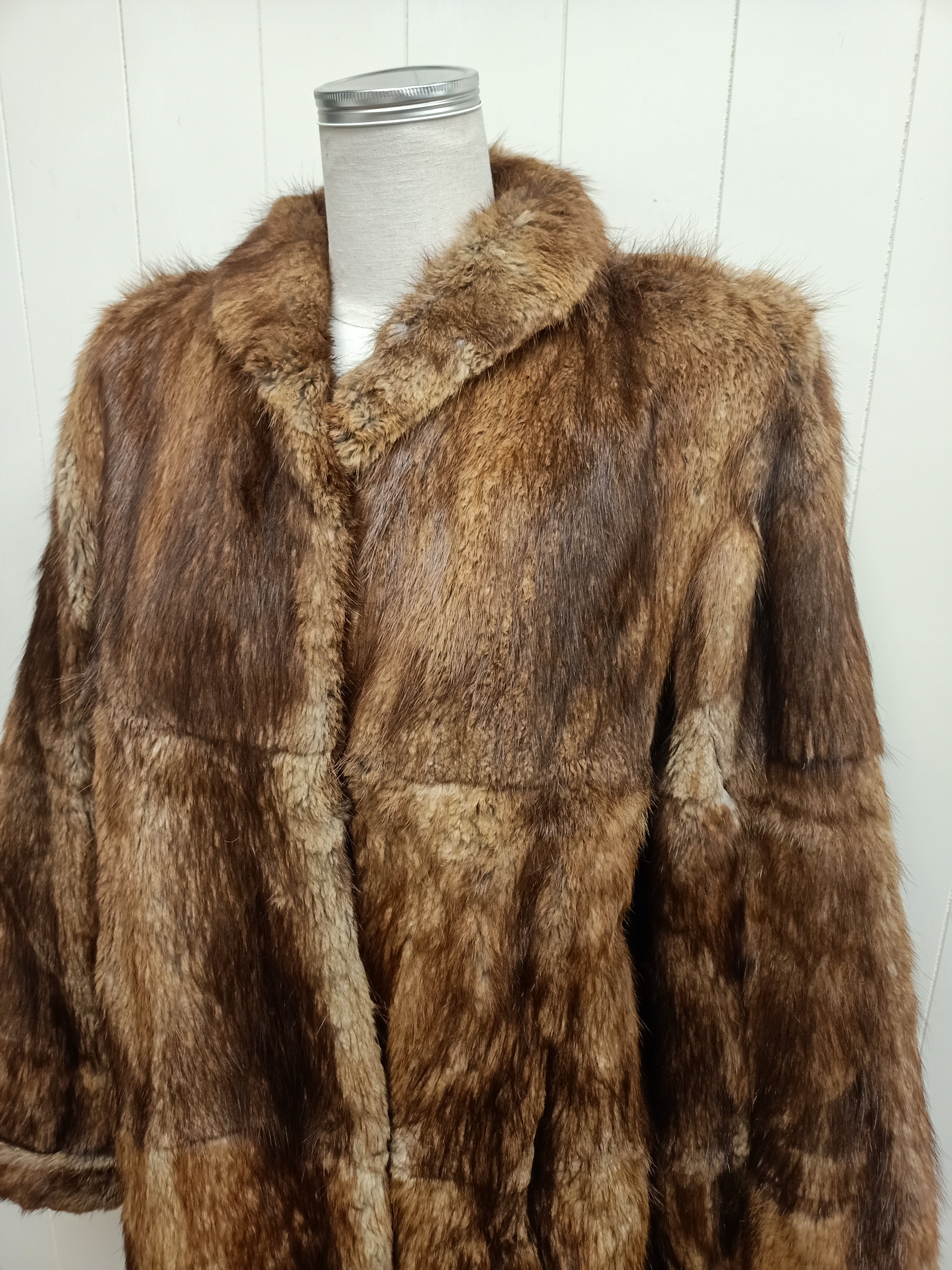 Vintage Brown Fur Jacket