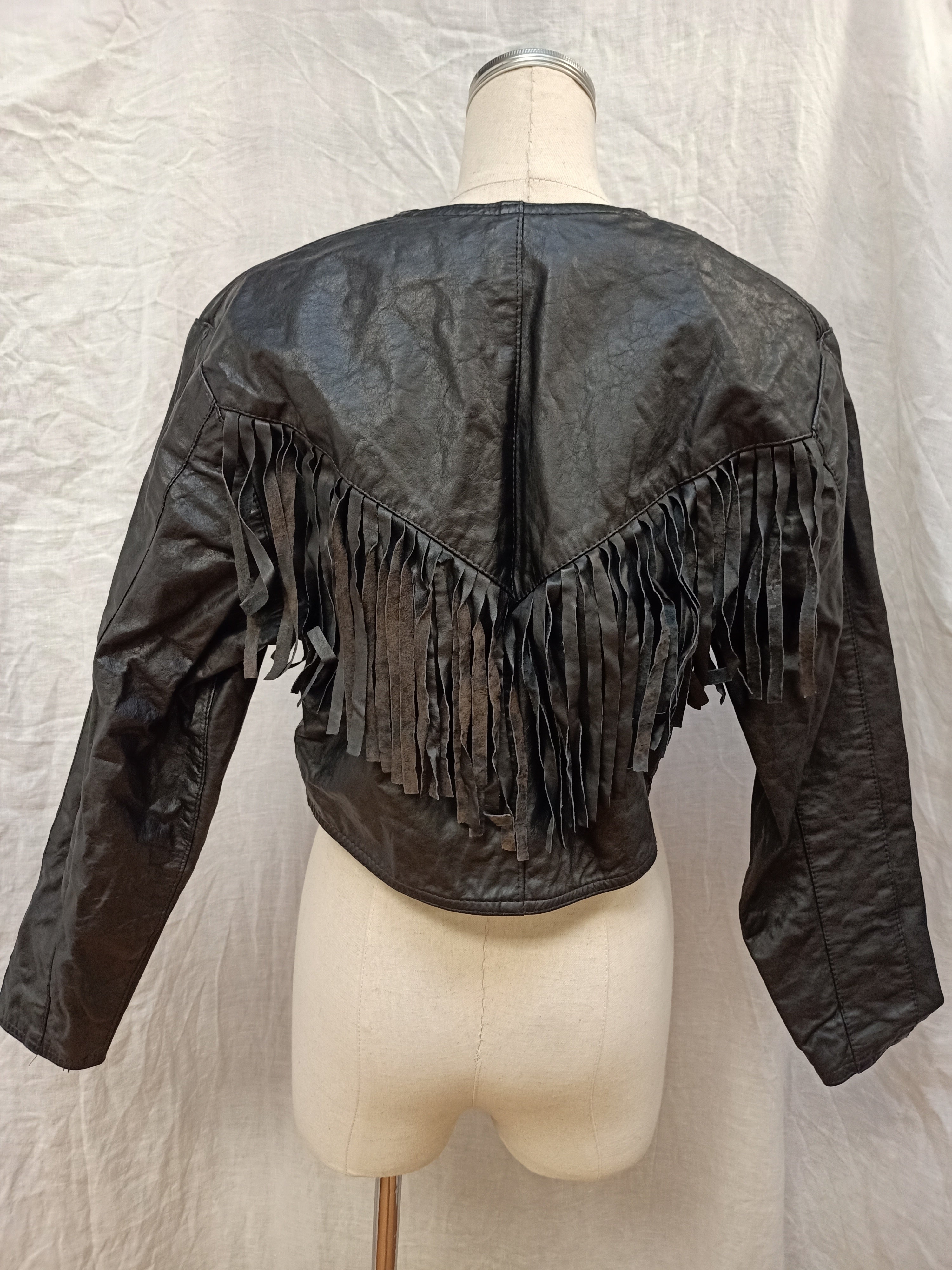 Tassel Leather Bolero