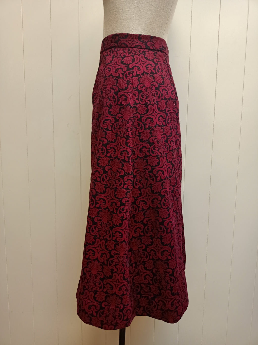 Vintage Damask Knit Skirt