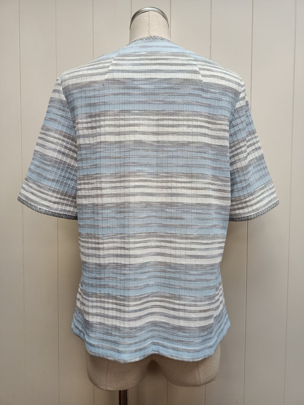 Vintage Blue Striped Shrug
