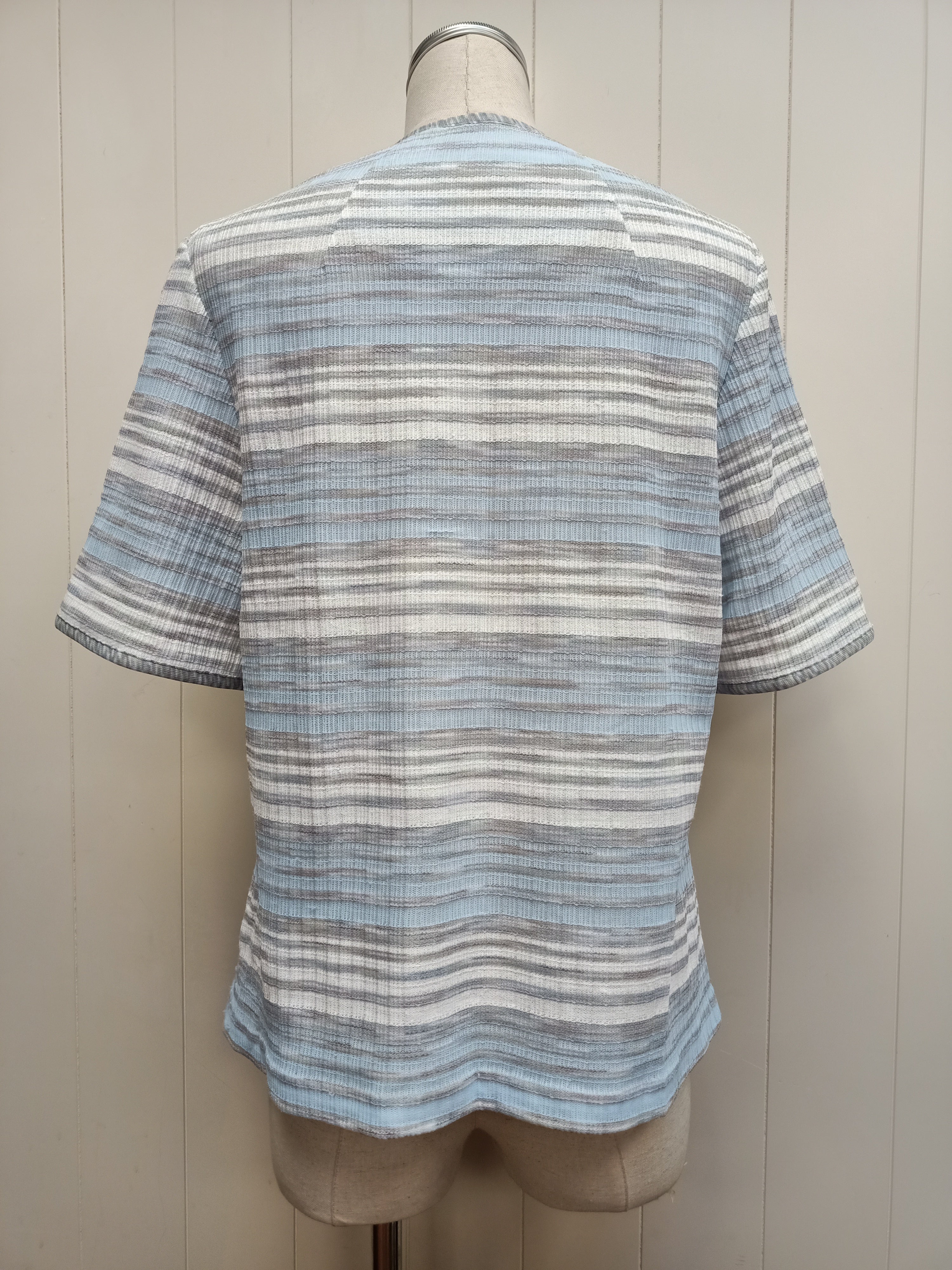 Vintage Blue Striped Shrug