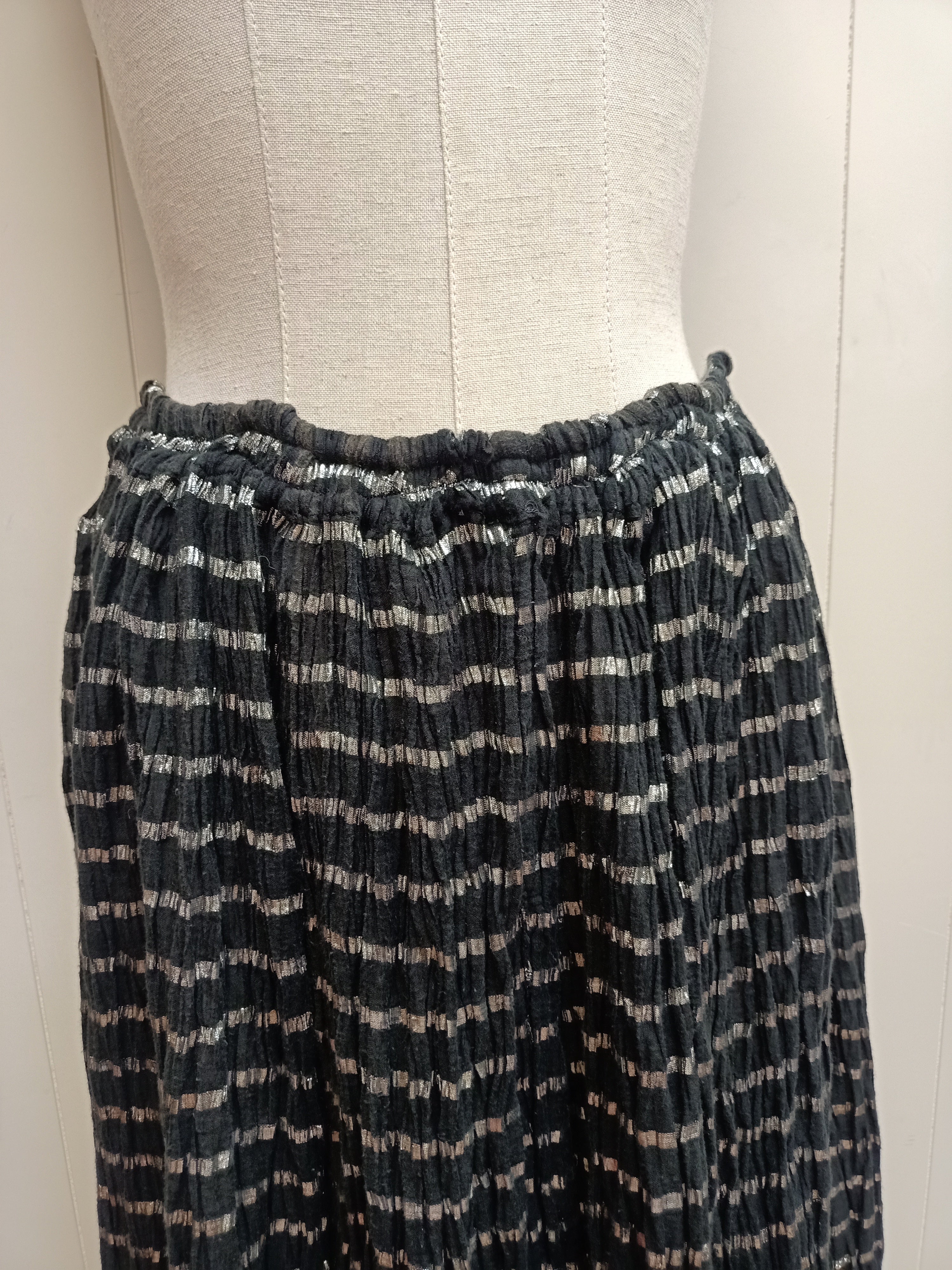 Vintage Silver Striped Skirt