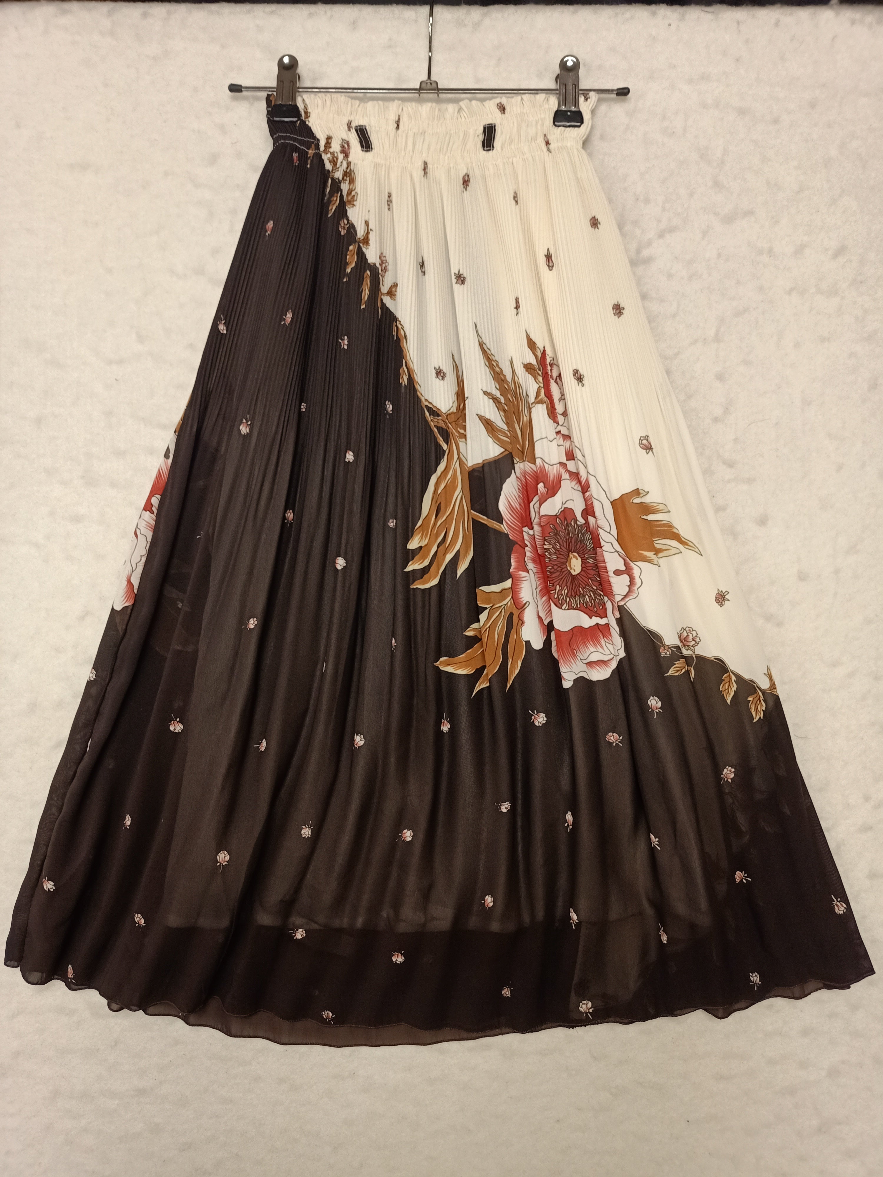Vintage Plissé Flower Skirt