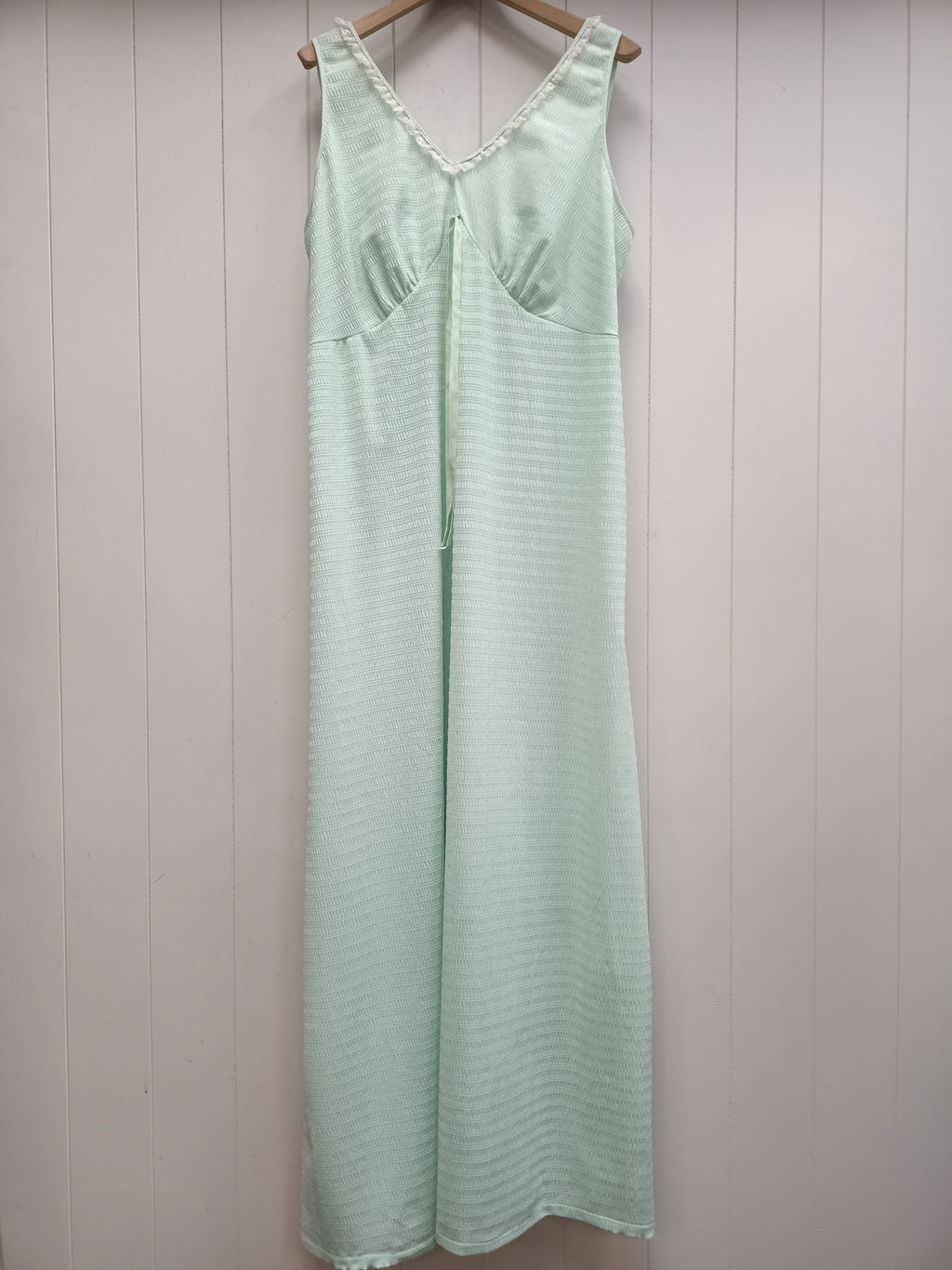 Vintage Mint Textured Stripe Nightie