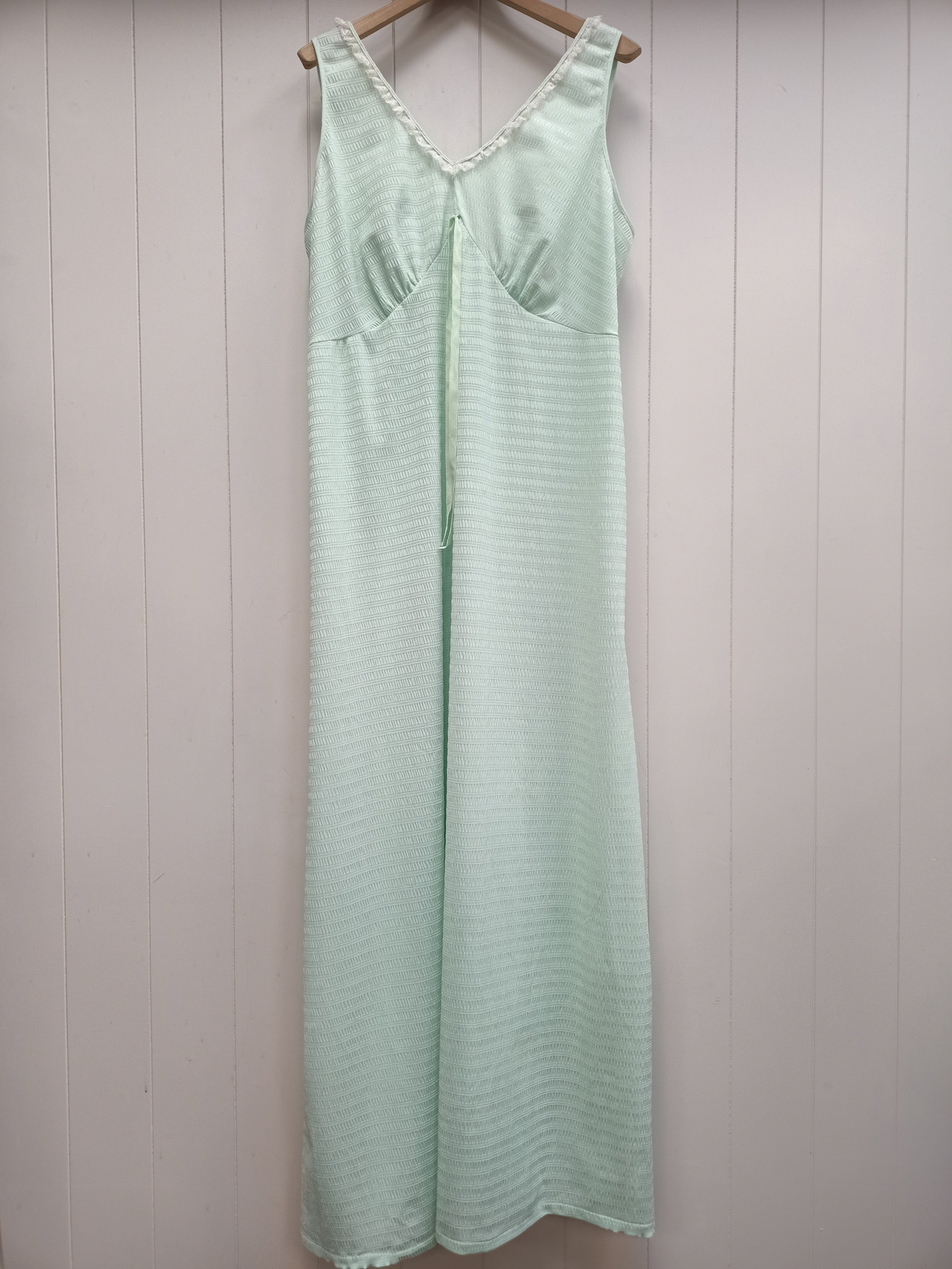 Vintage Mint Textured Stripe Nightie