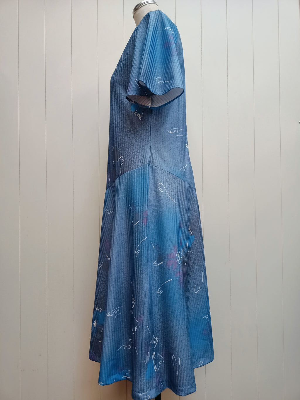 Vintage Osti Fashions Assymetric Drop Waist Dress