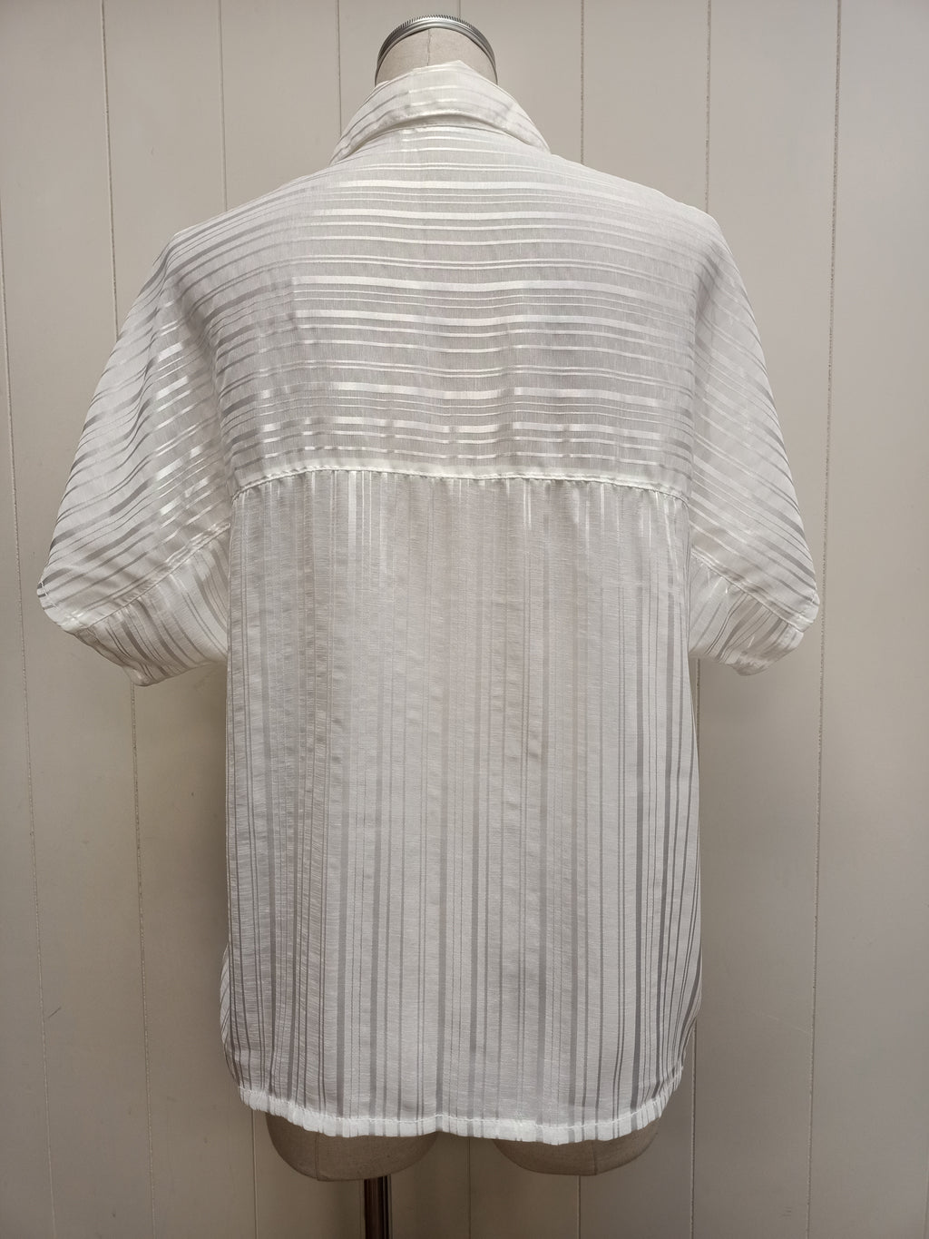 Retro Sheer Striped Shirt