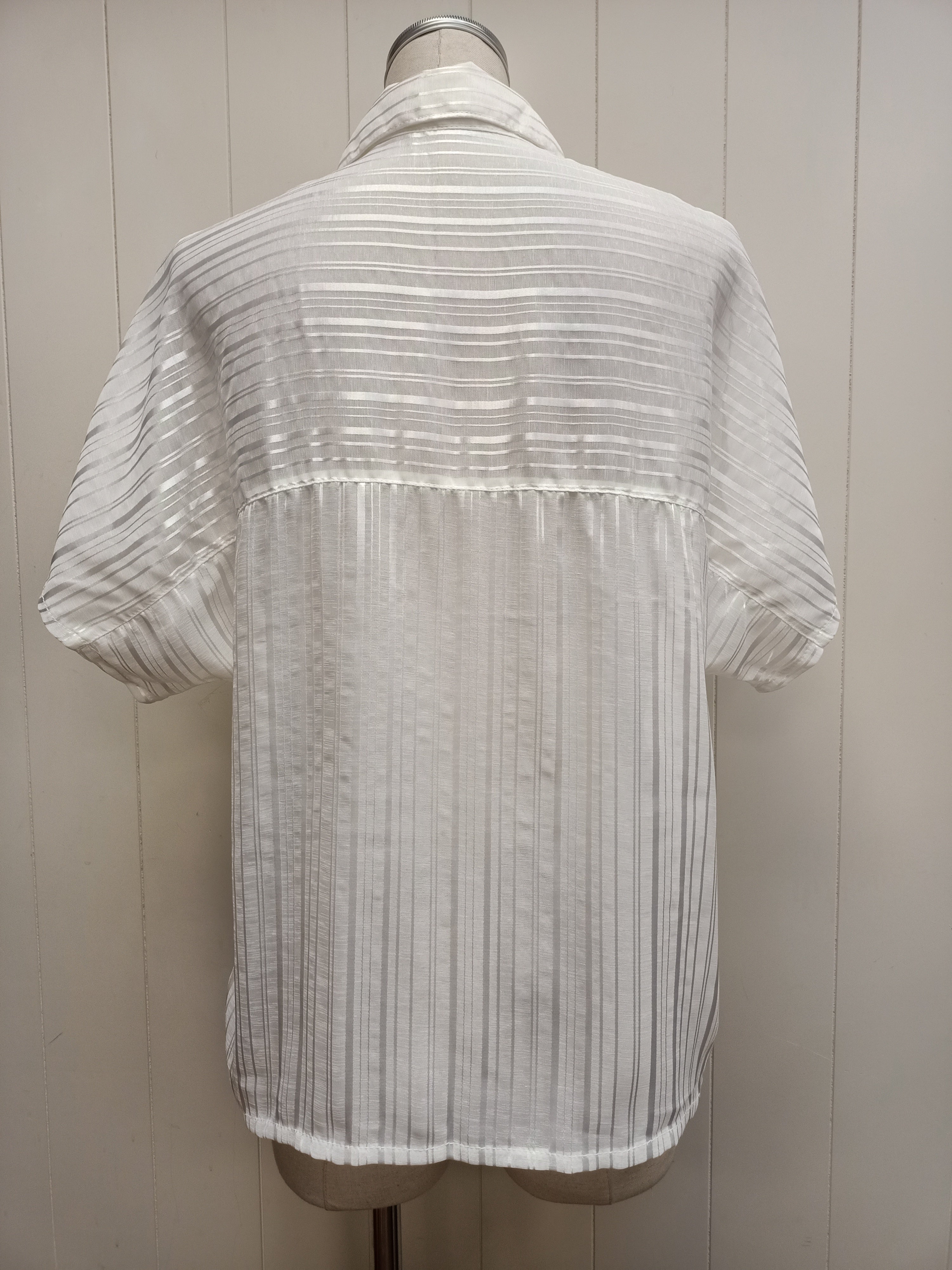 Retro Sheer Striped Shirt