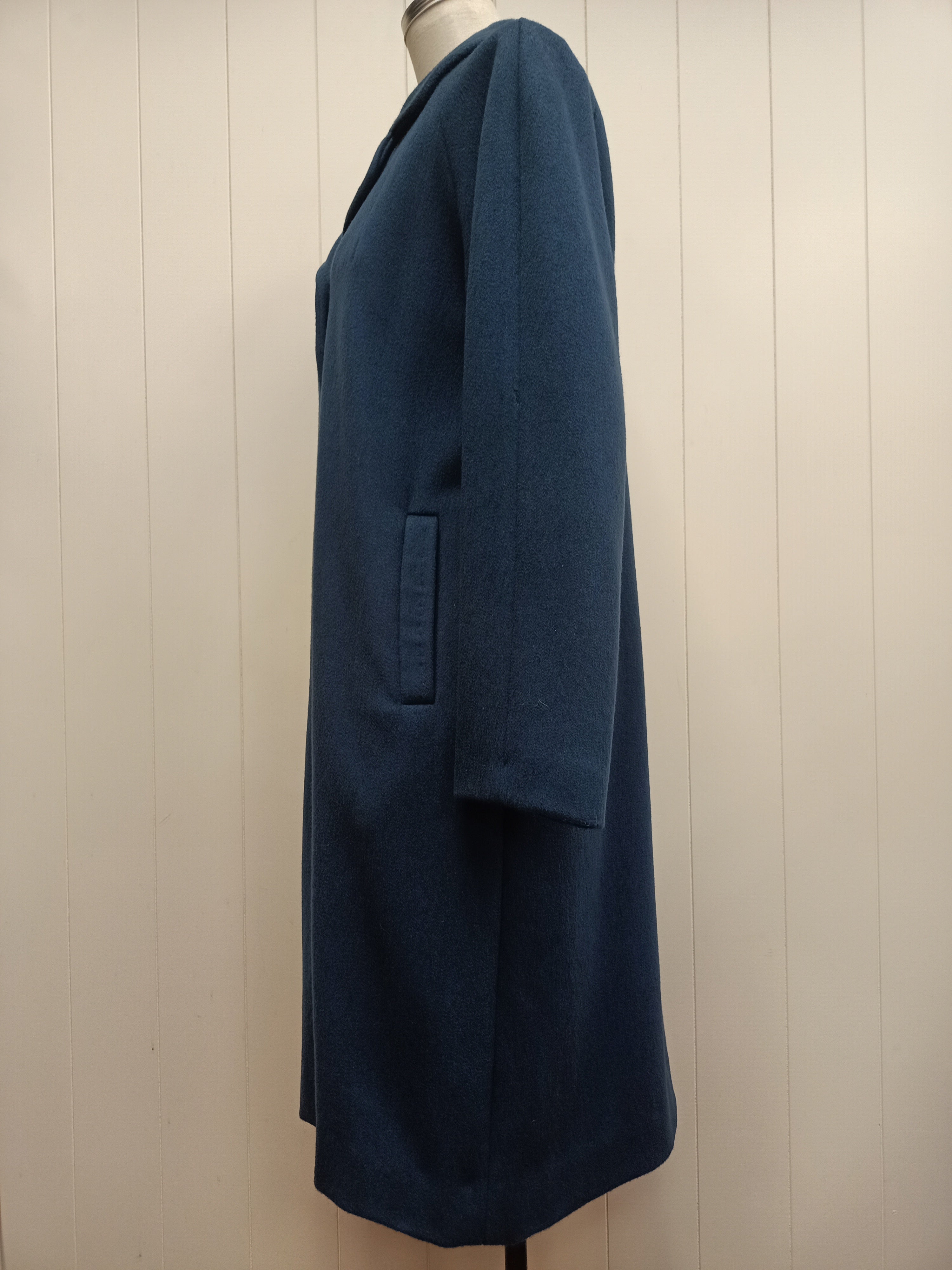 Vintage Donna Rae Midnight Teal Coat