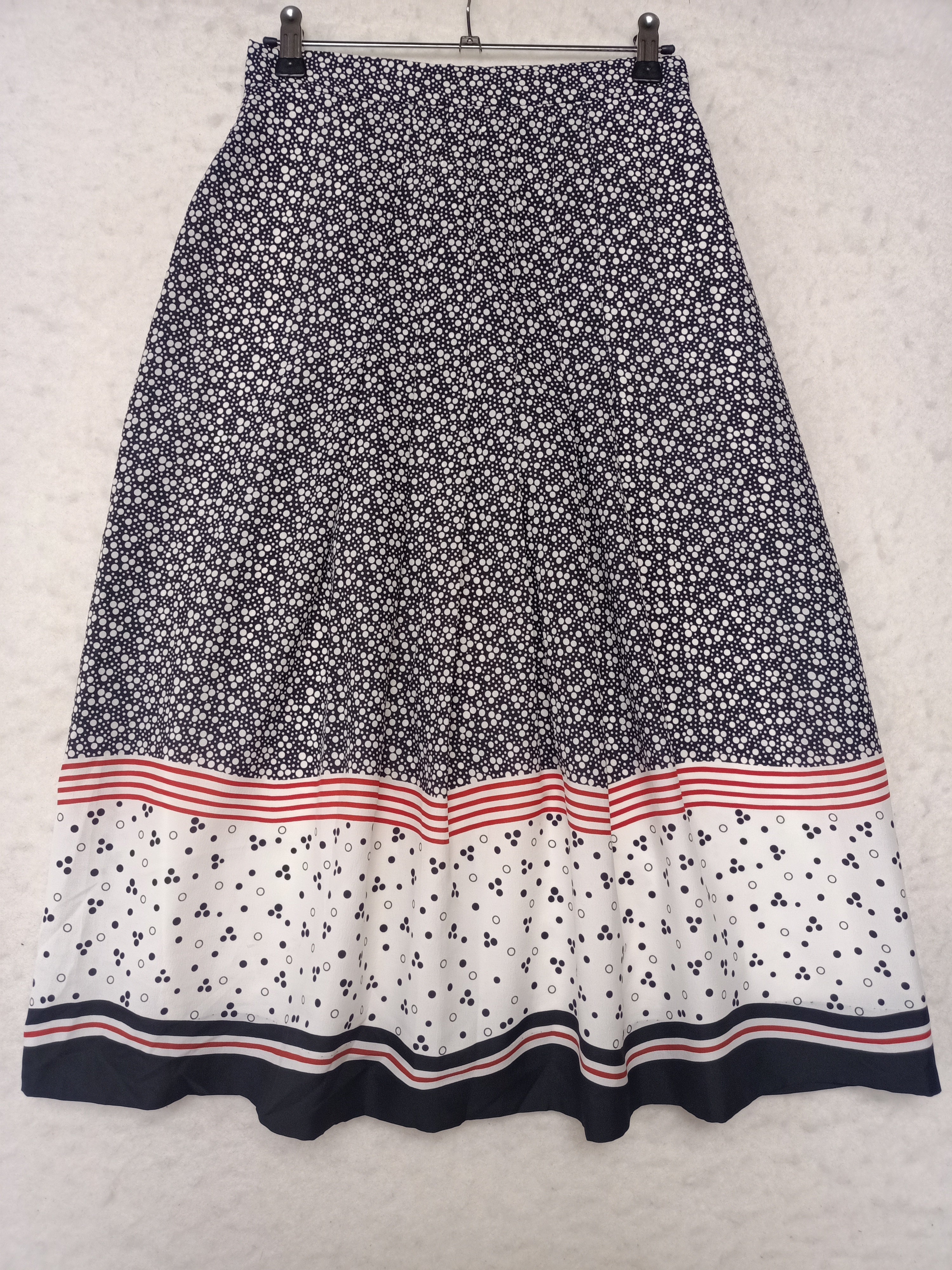 Vintage Up To Date Spotted Border Skirt