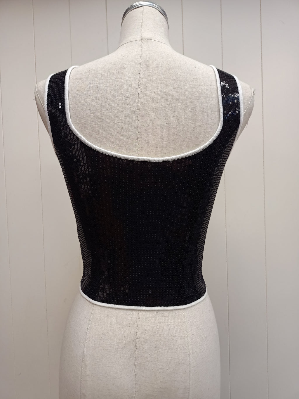 Sandro Black Sequins Shirt