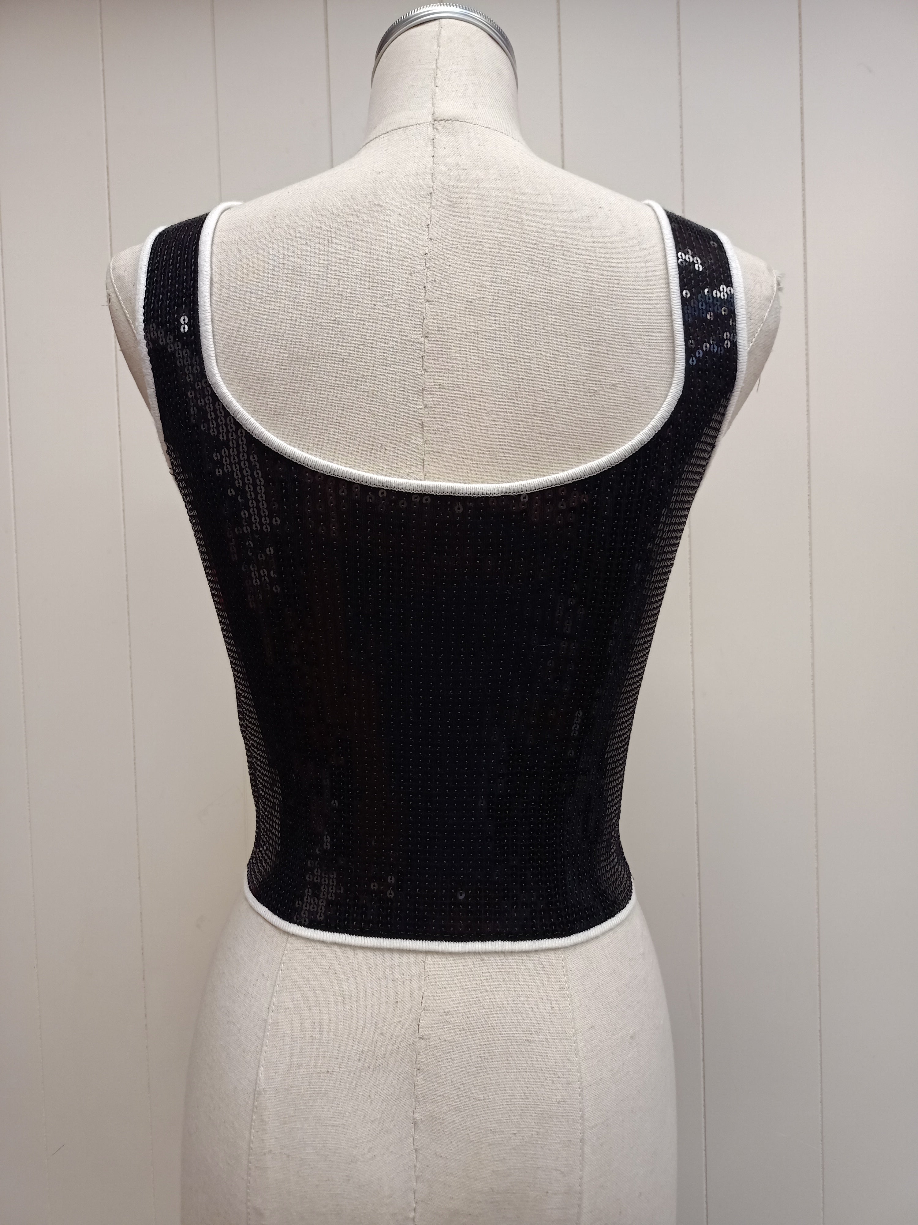 Sandro Black Sequins Shirt
