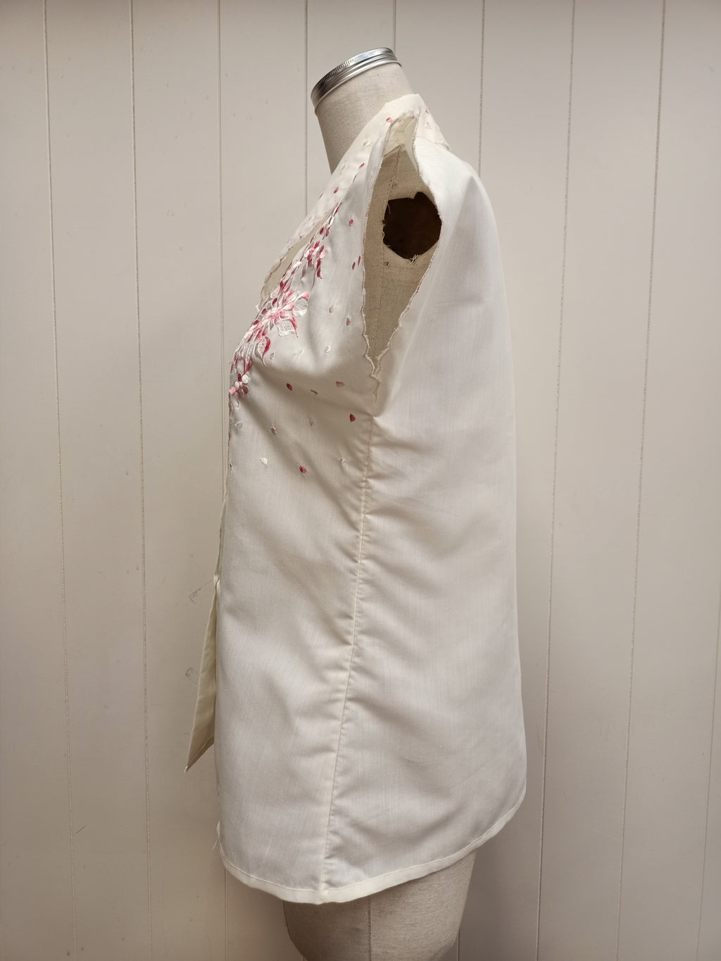 Vintage Pink Embroidered Shirt