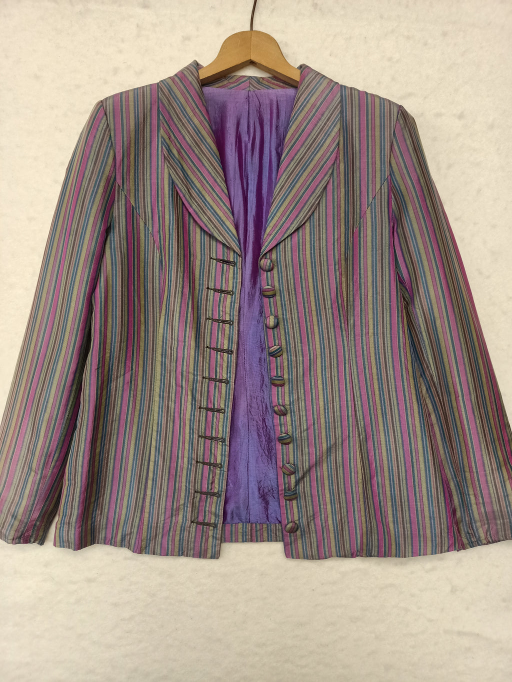 Lustrous Striped Jacket