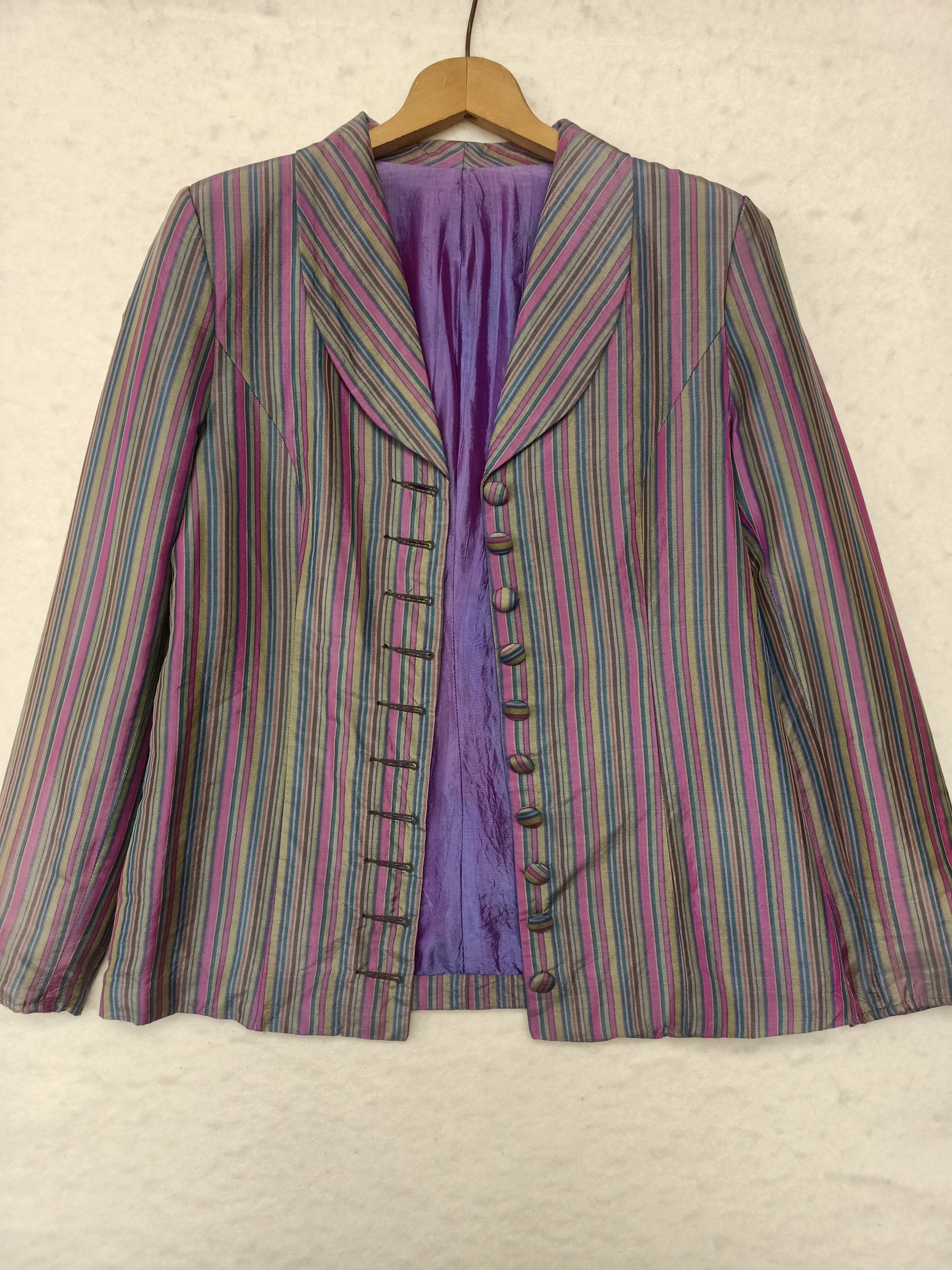 Lustrous Striped Jacket