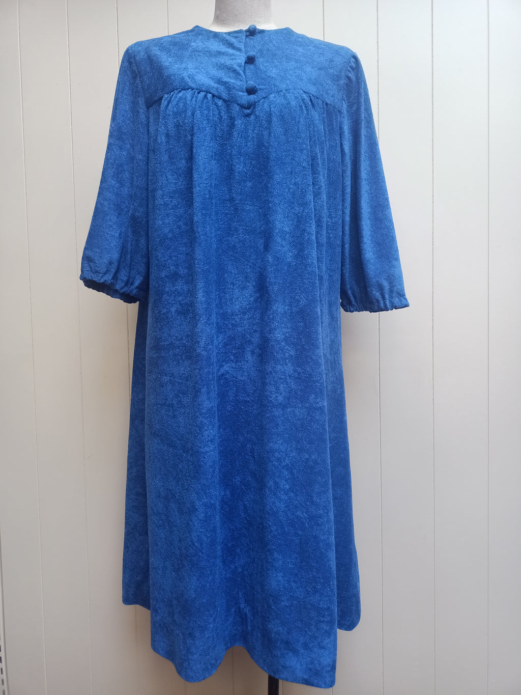 Vintage Blue Terry Dress
