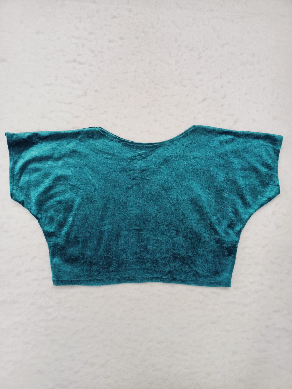 Vintage Teal Velour Shirt