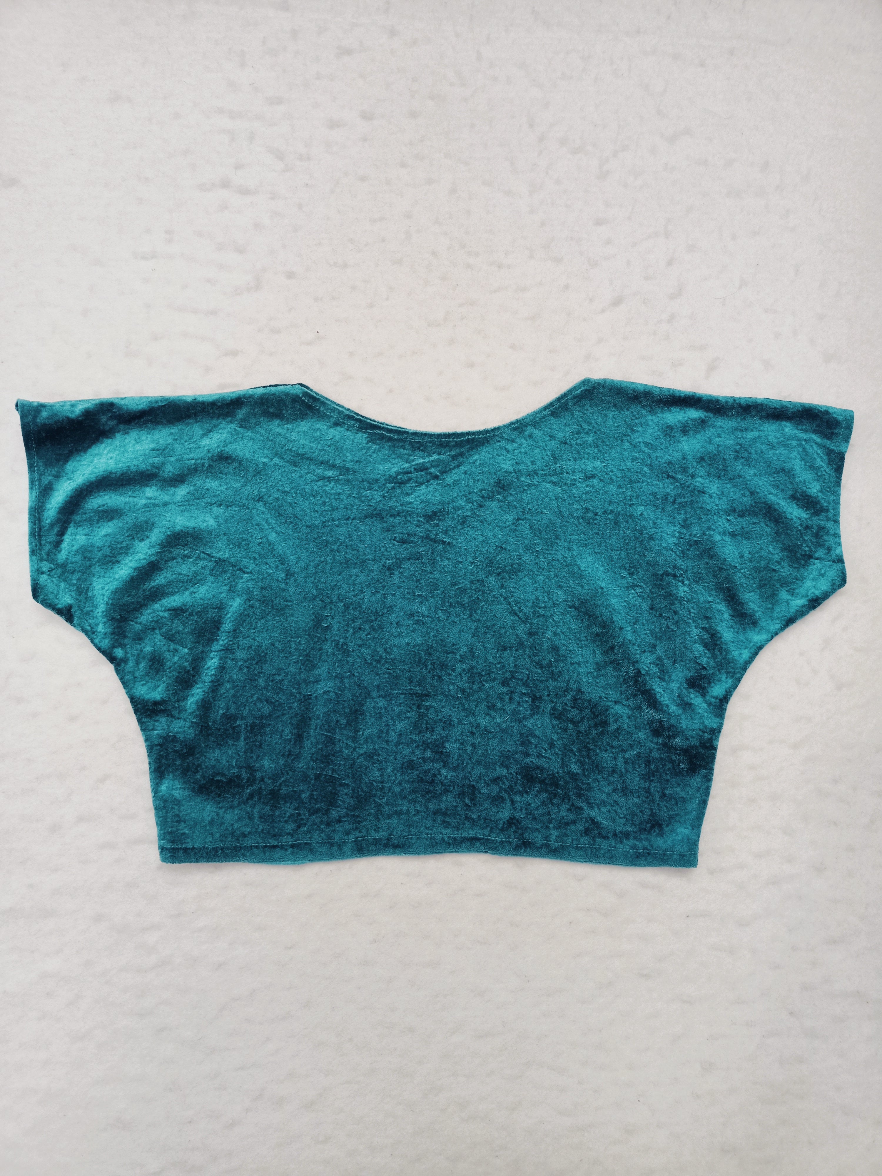 Vintage Teal Velour Shirt