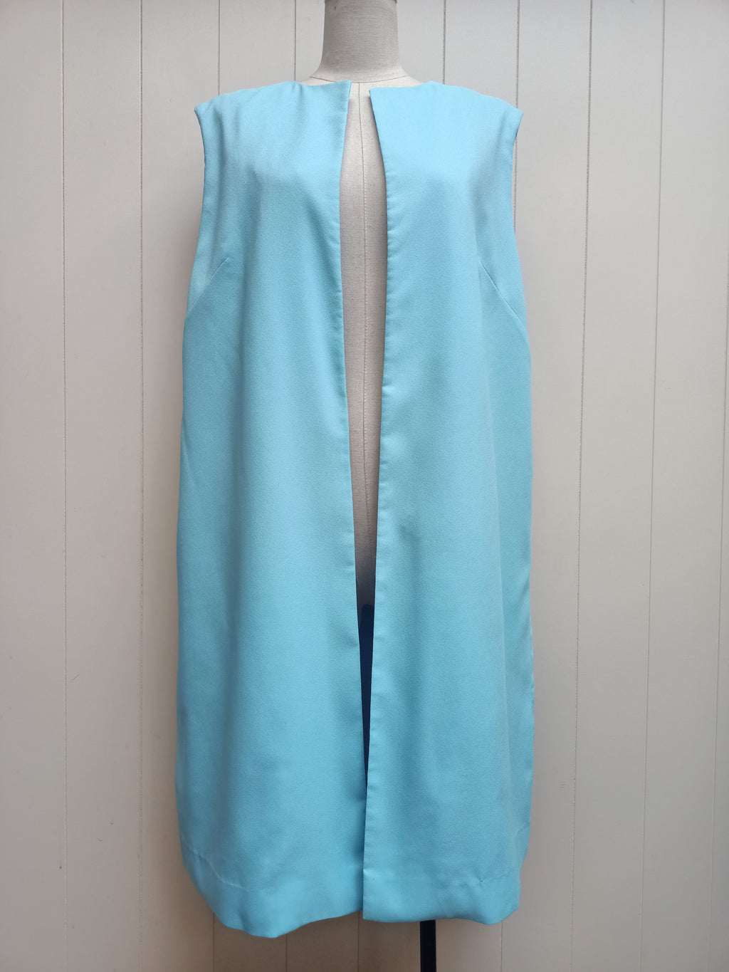 Vintage Al Darni Baby Blue Longline Vest