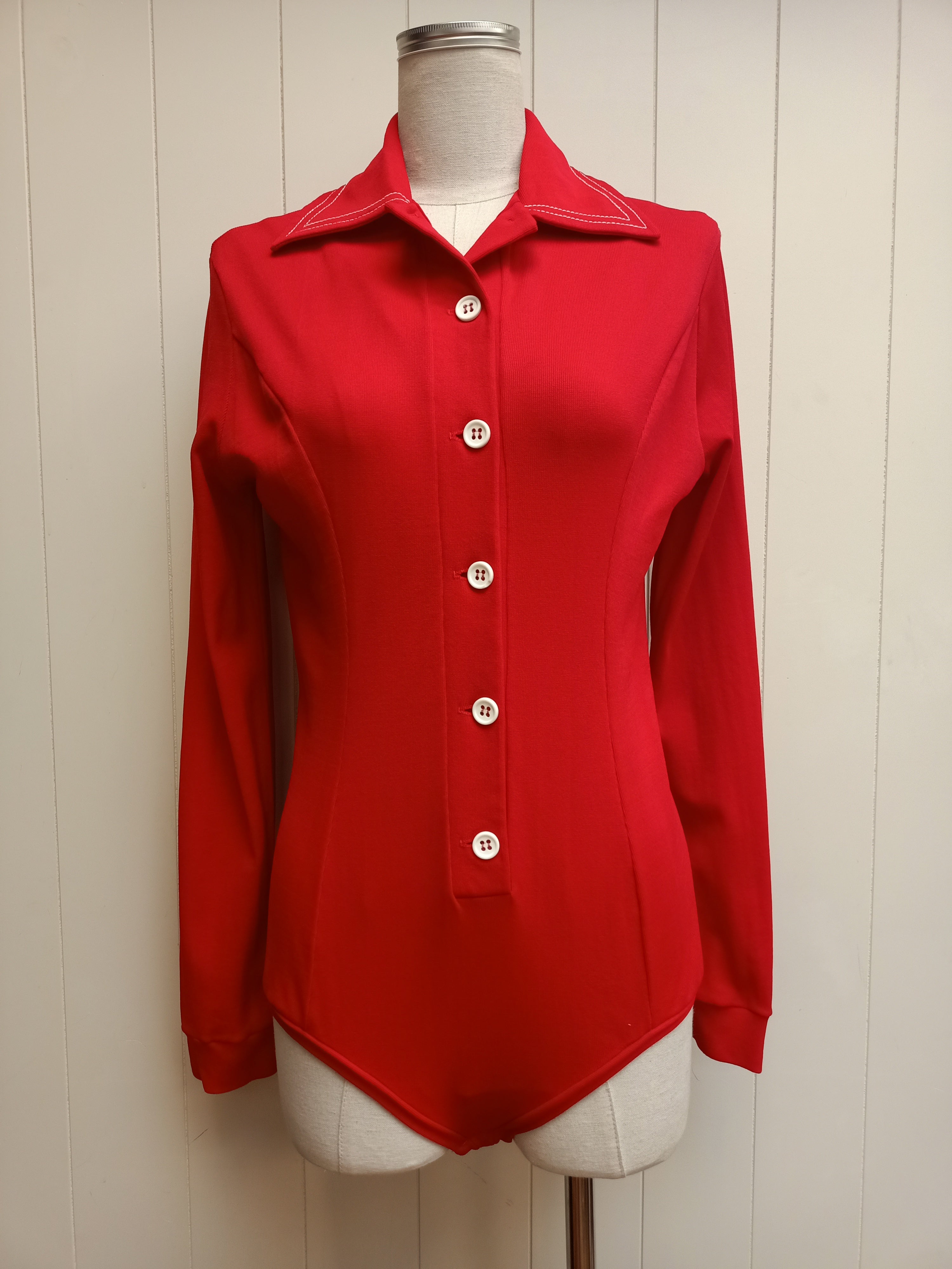 Vintage Button Up Bodysuit