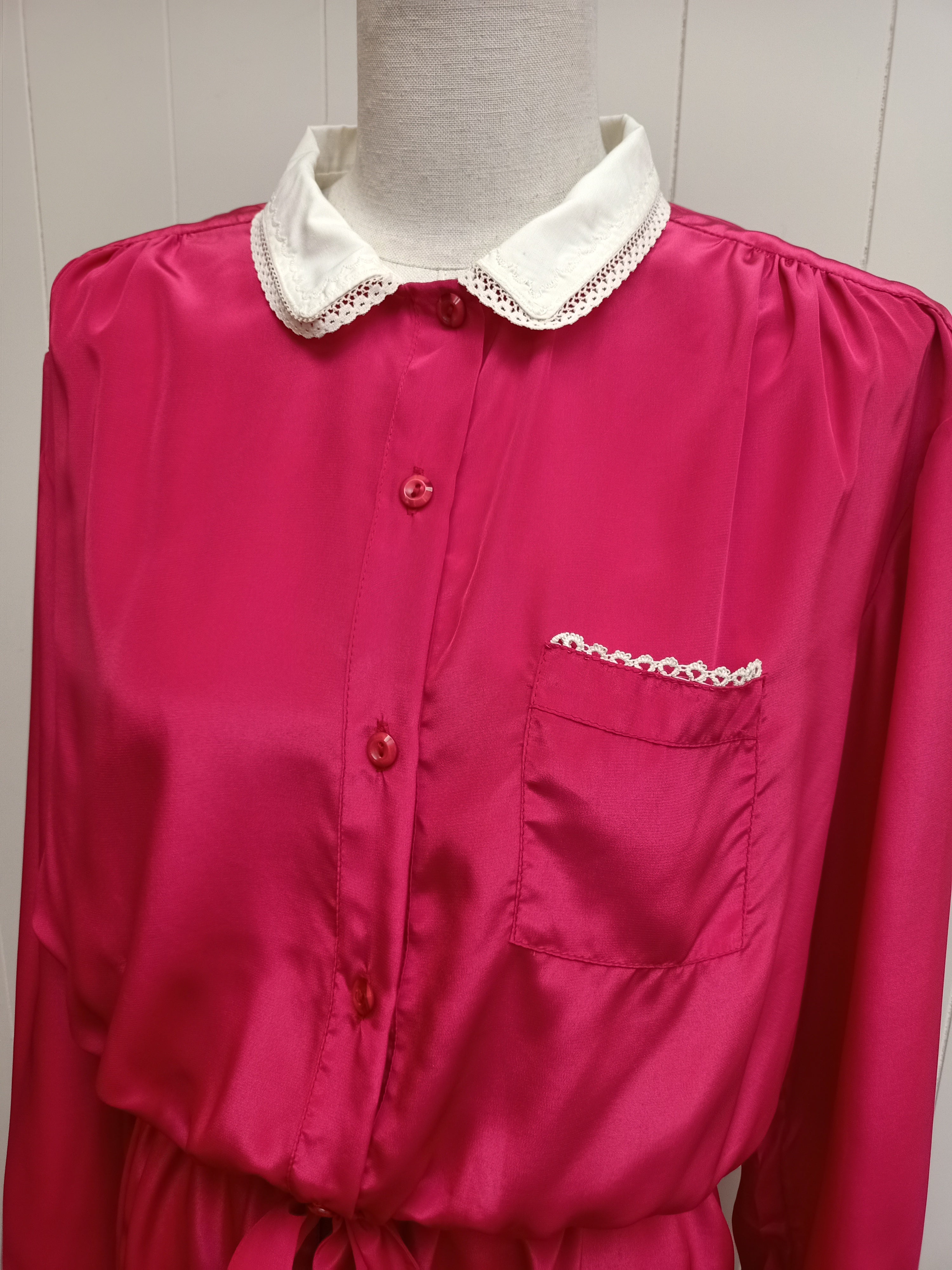 Vintage Pink Collared Dress