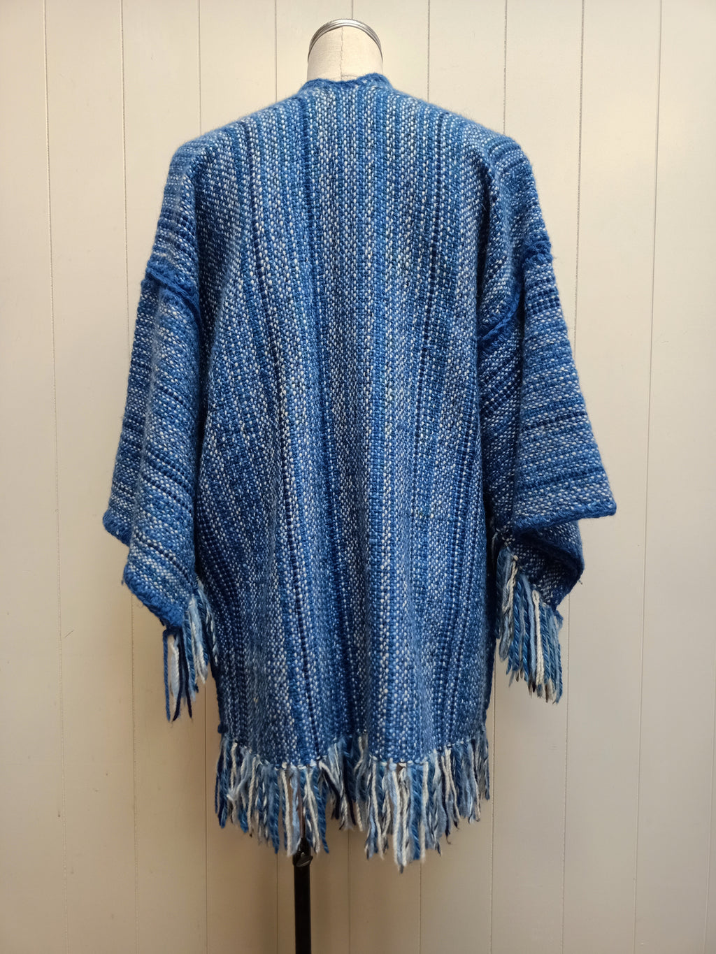 Vintage Blue Yarn Weave Jacket