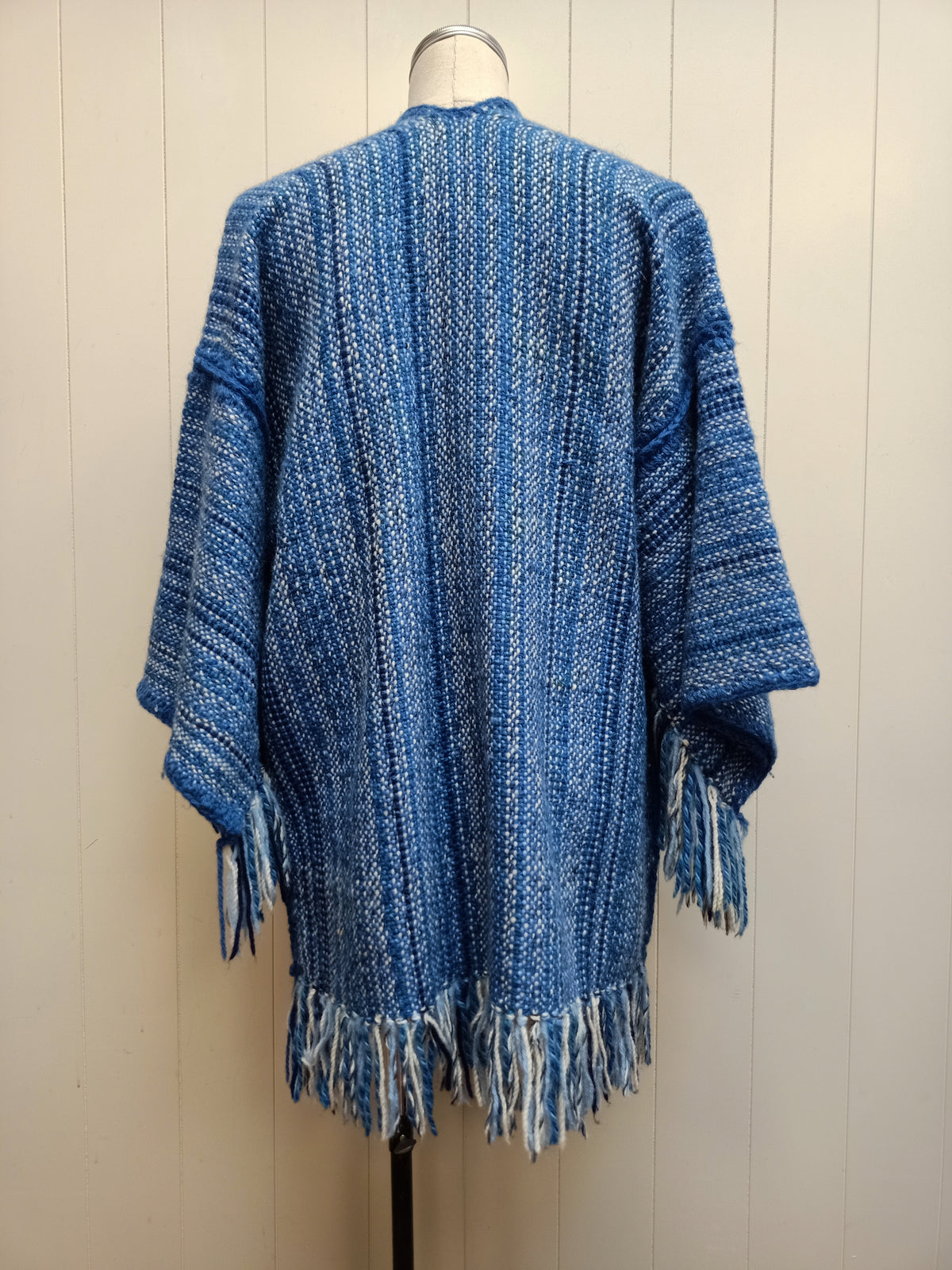 Vintage Blue Yarn Weave Jacket