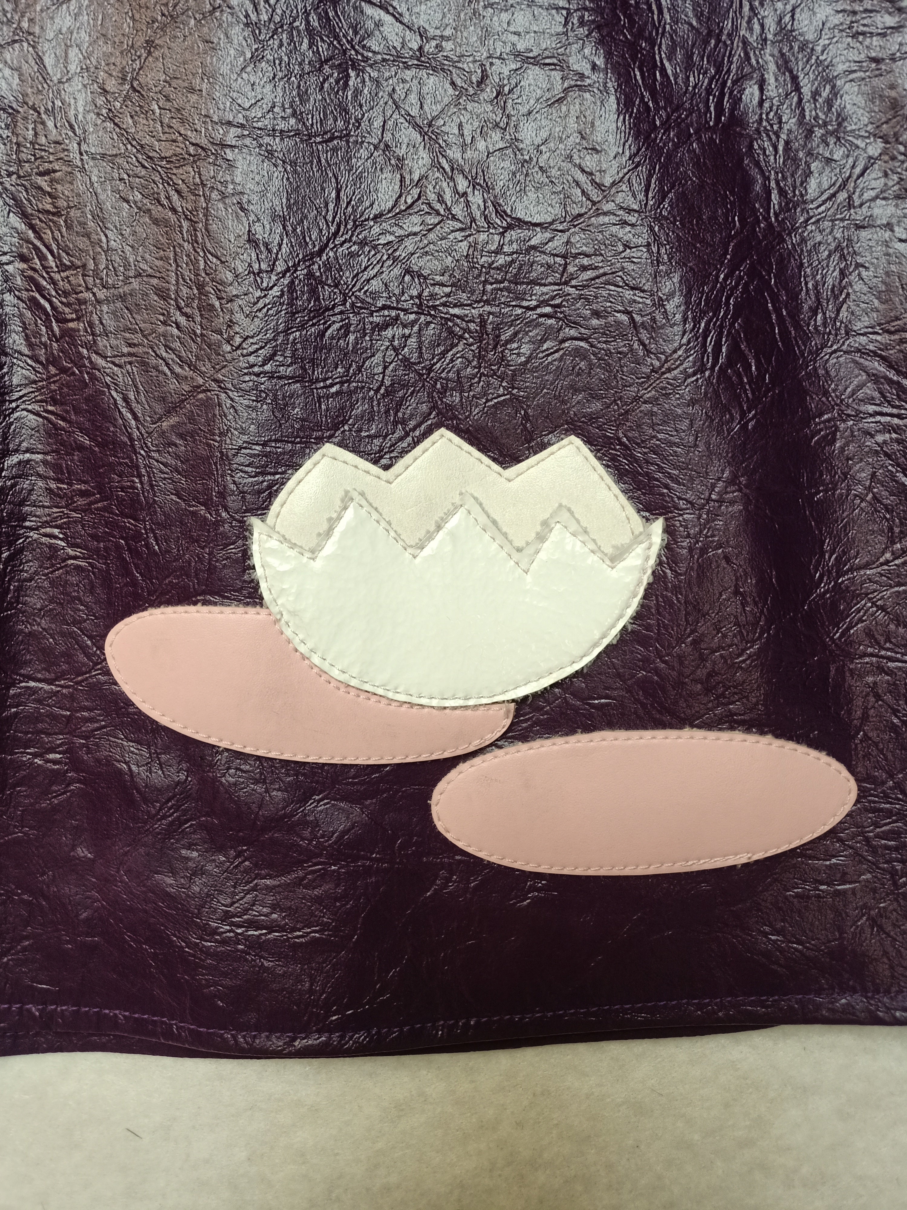 Purple Pleather Shirt