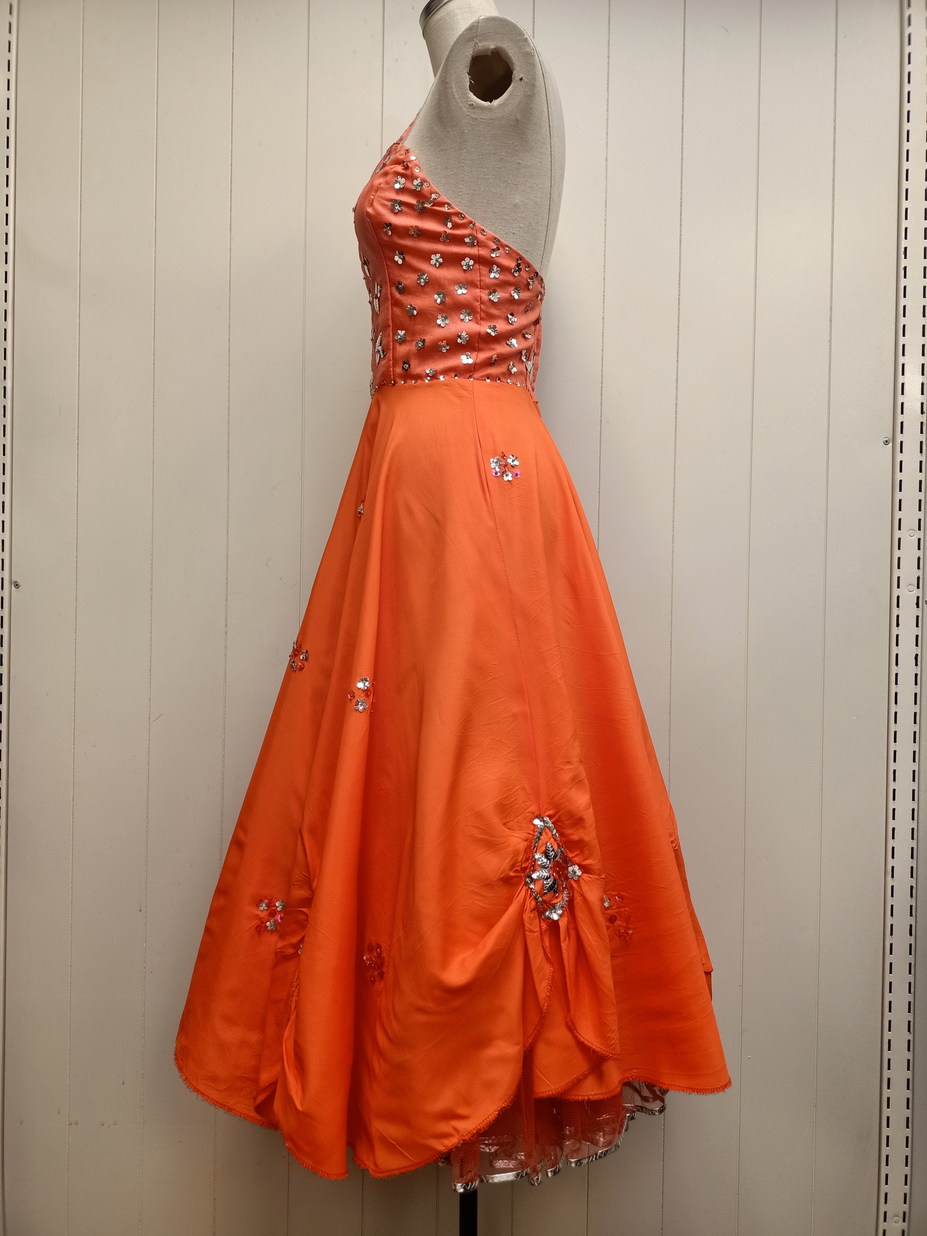 Vintage Orange Dance Dress