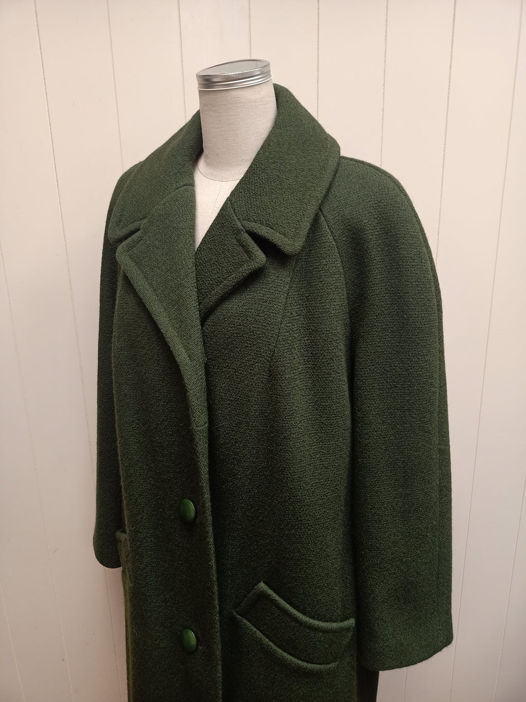 Vintage Forest Green Coat