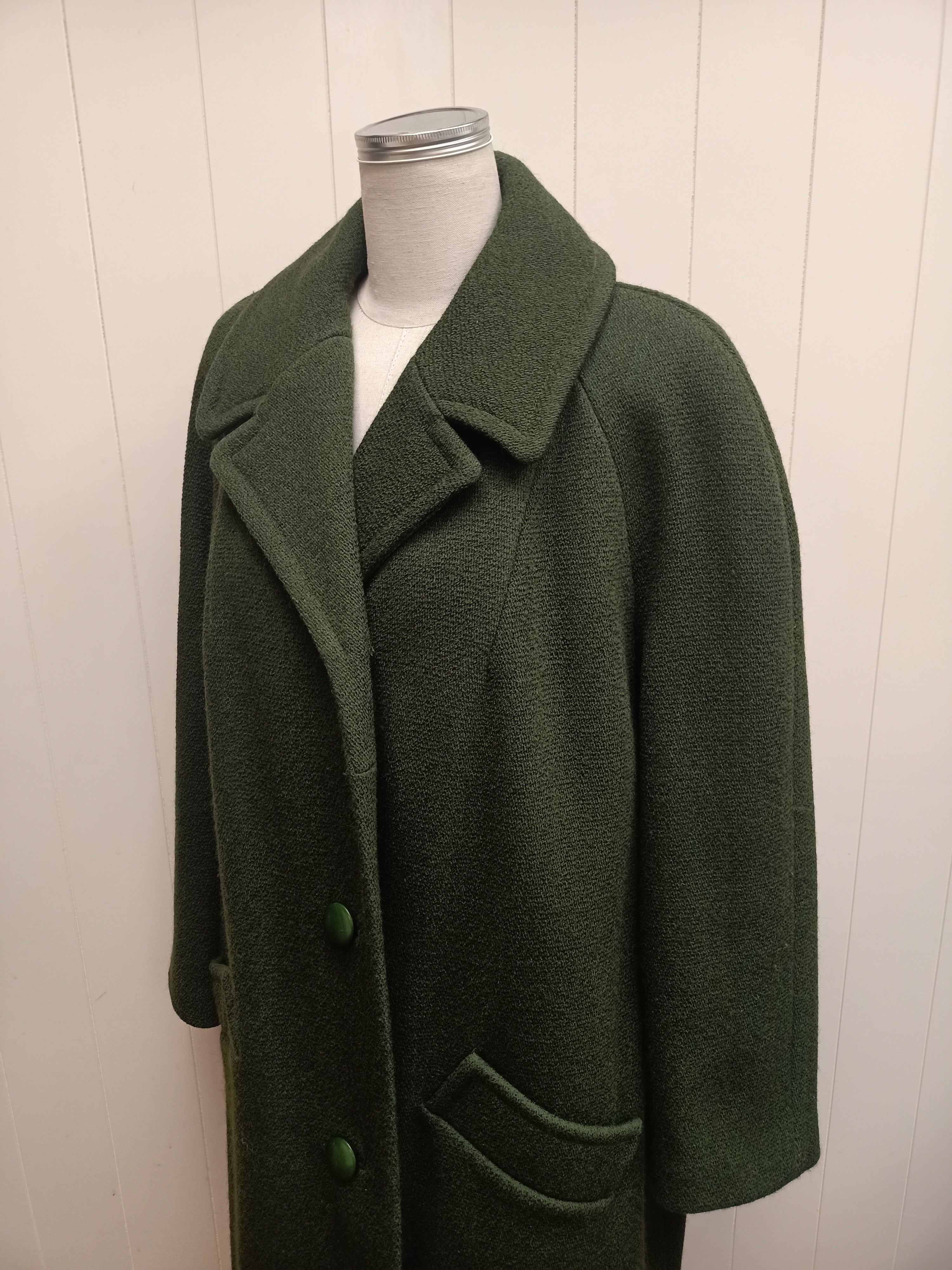 Vintage Forest Green Coat