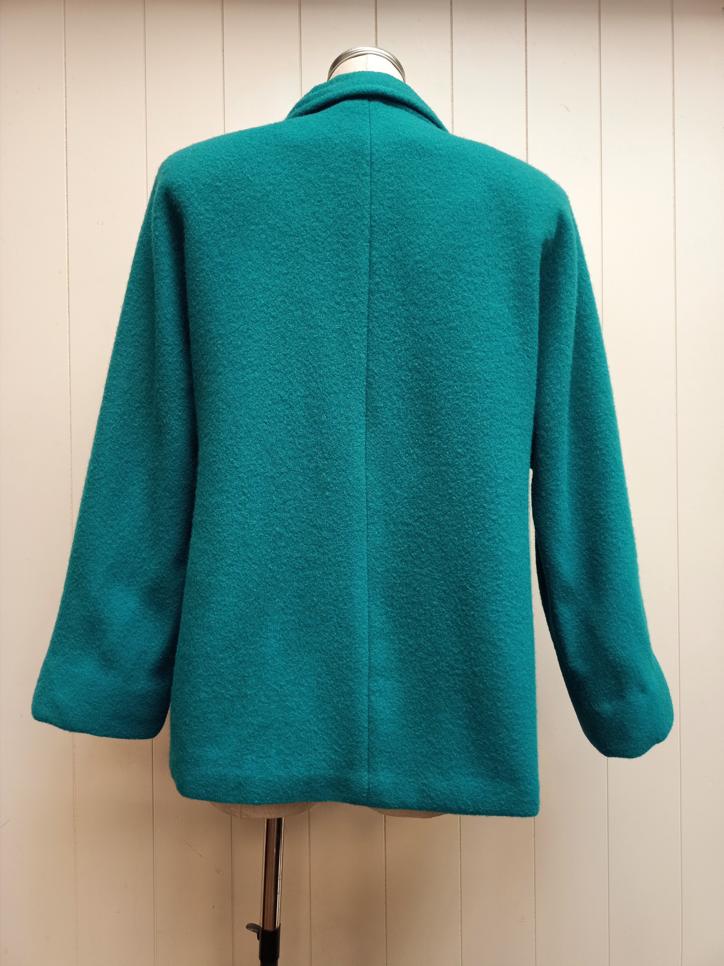 Vintage Batwing Teal Blazer