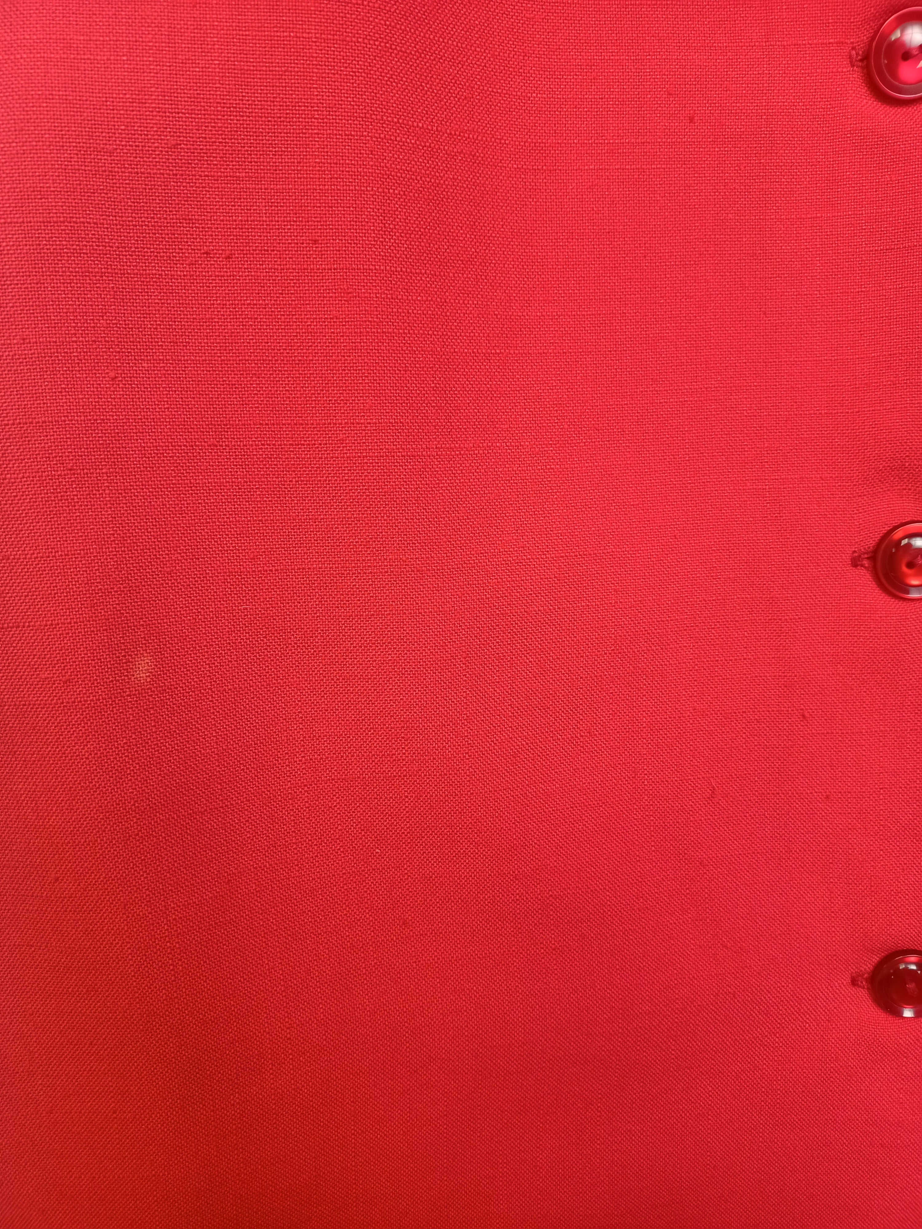 Vintage Red Button Up Dress