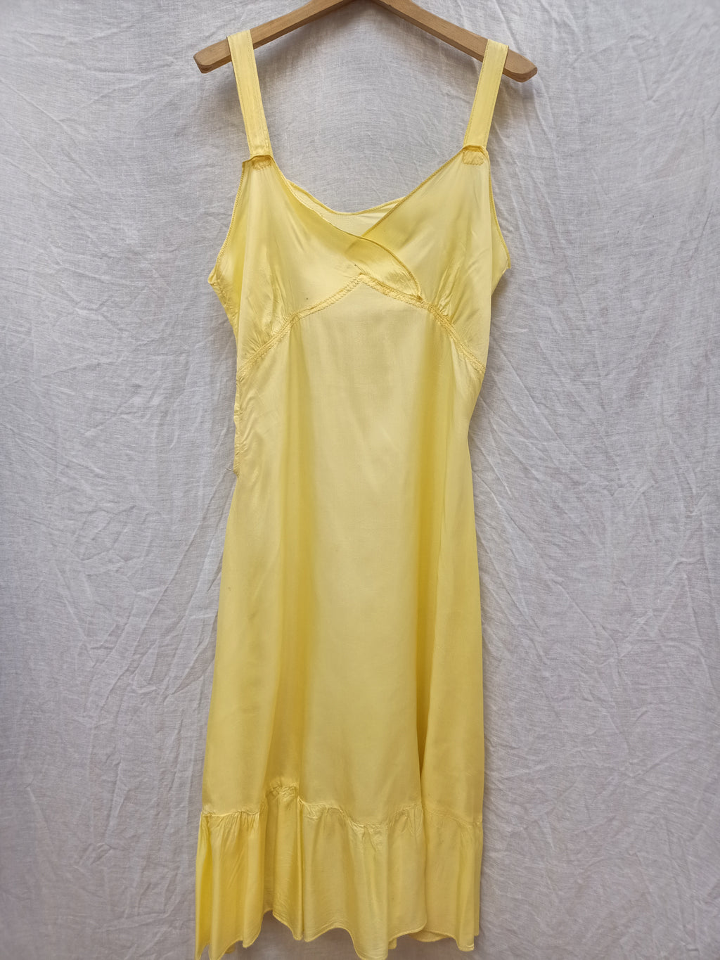 Vintage Yellow Slip Dress