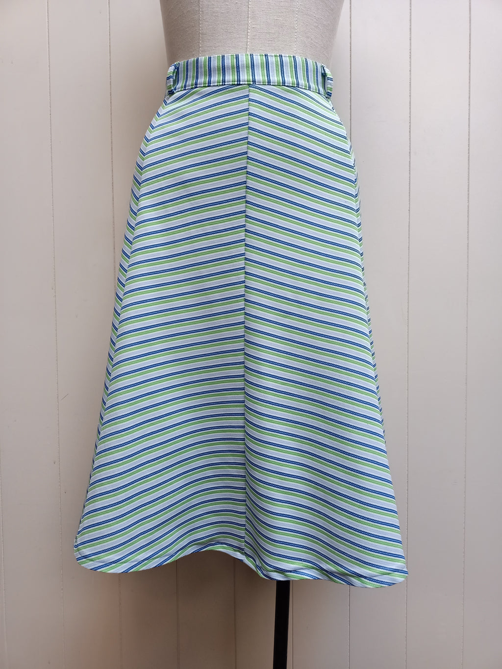 Vintage Panel Striped  Skirt