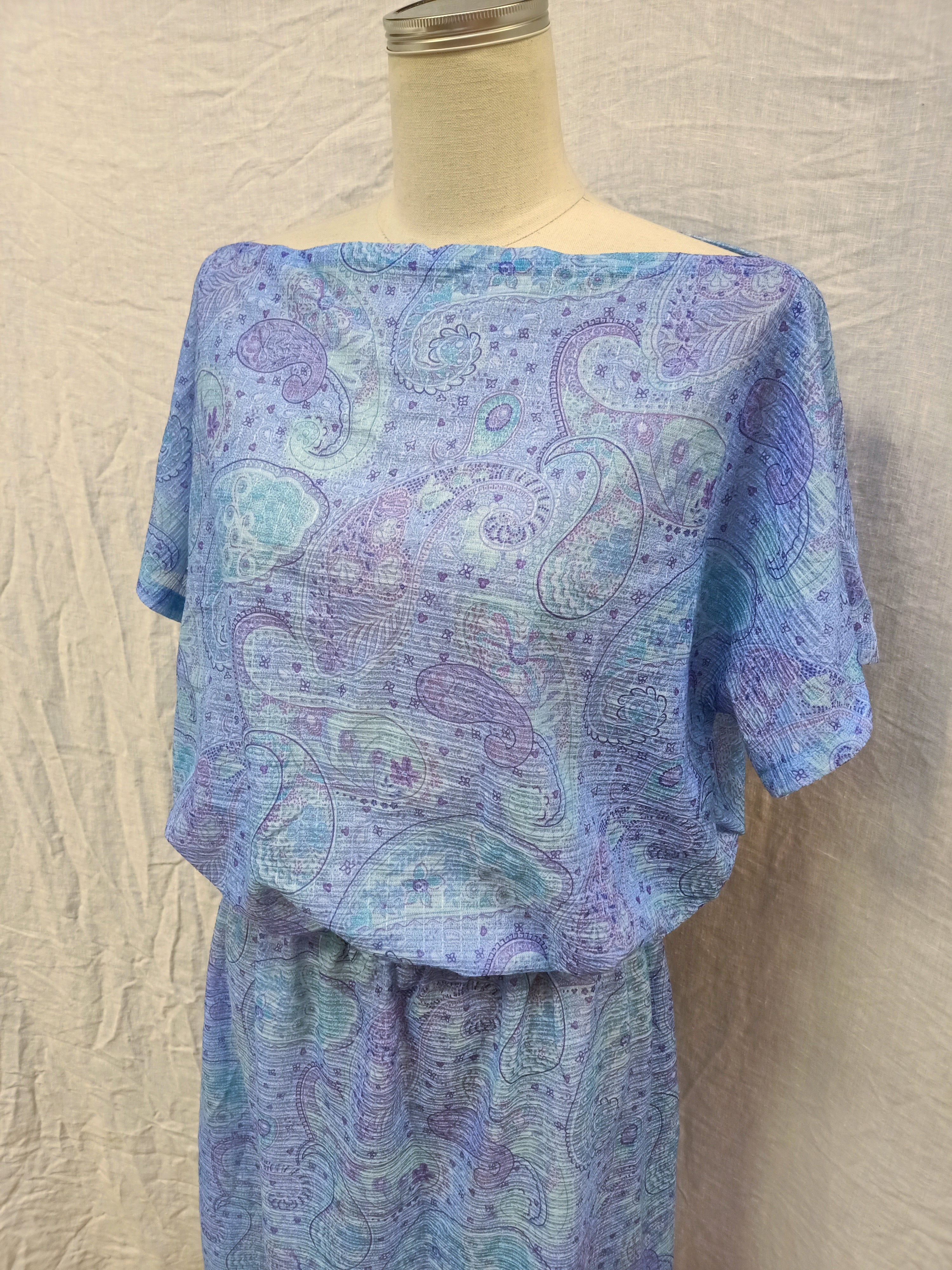 Vintage Paisley Dress