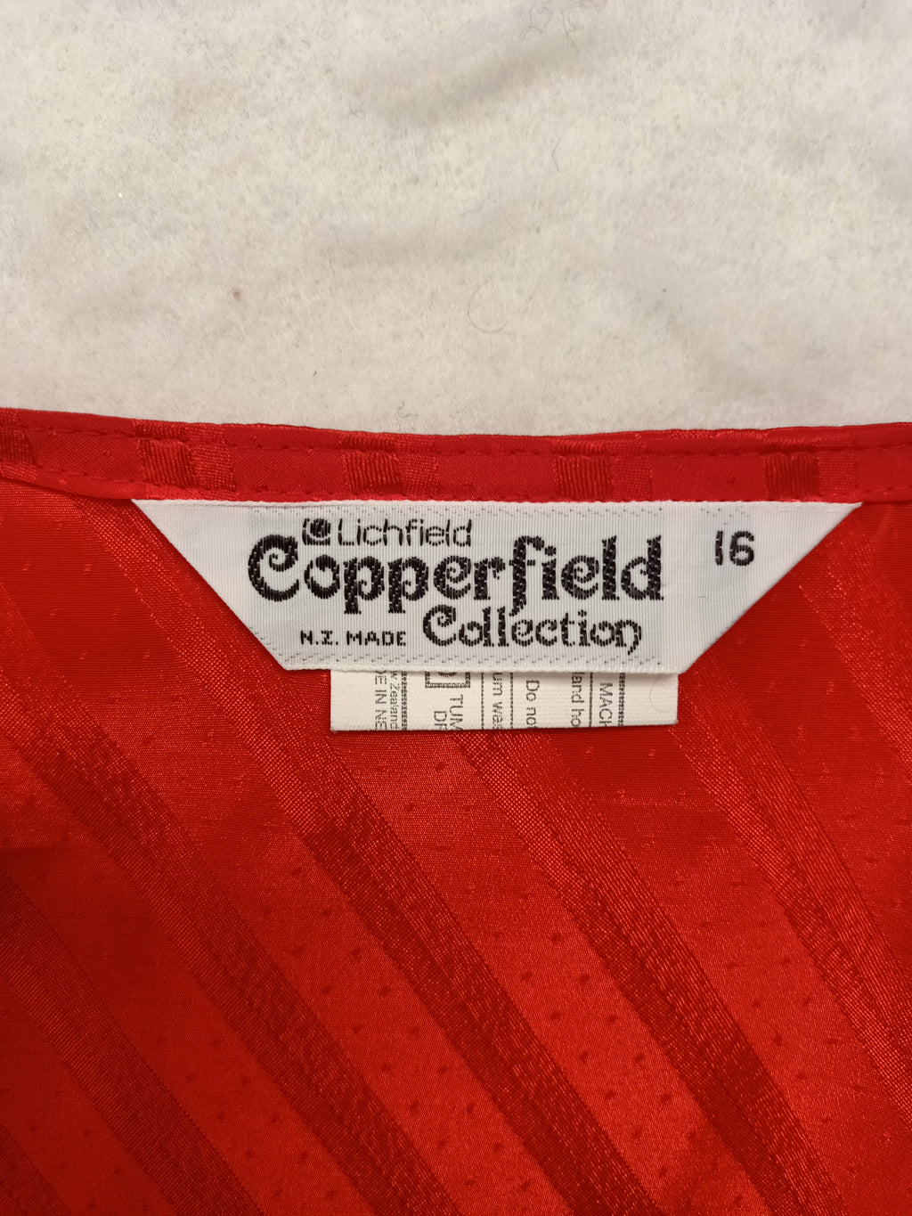 Vintage Lichfield Copperfield Satin Stripe Dress