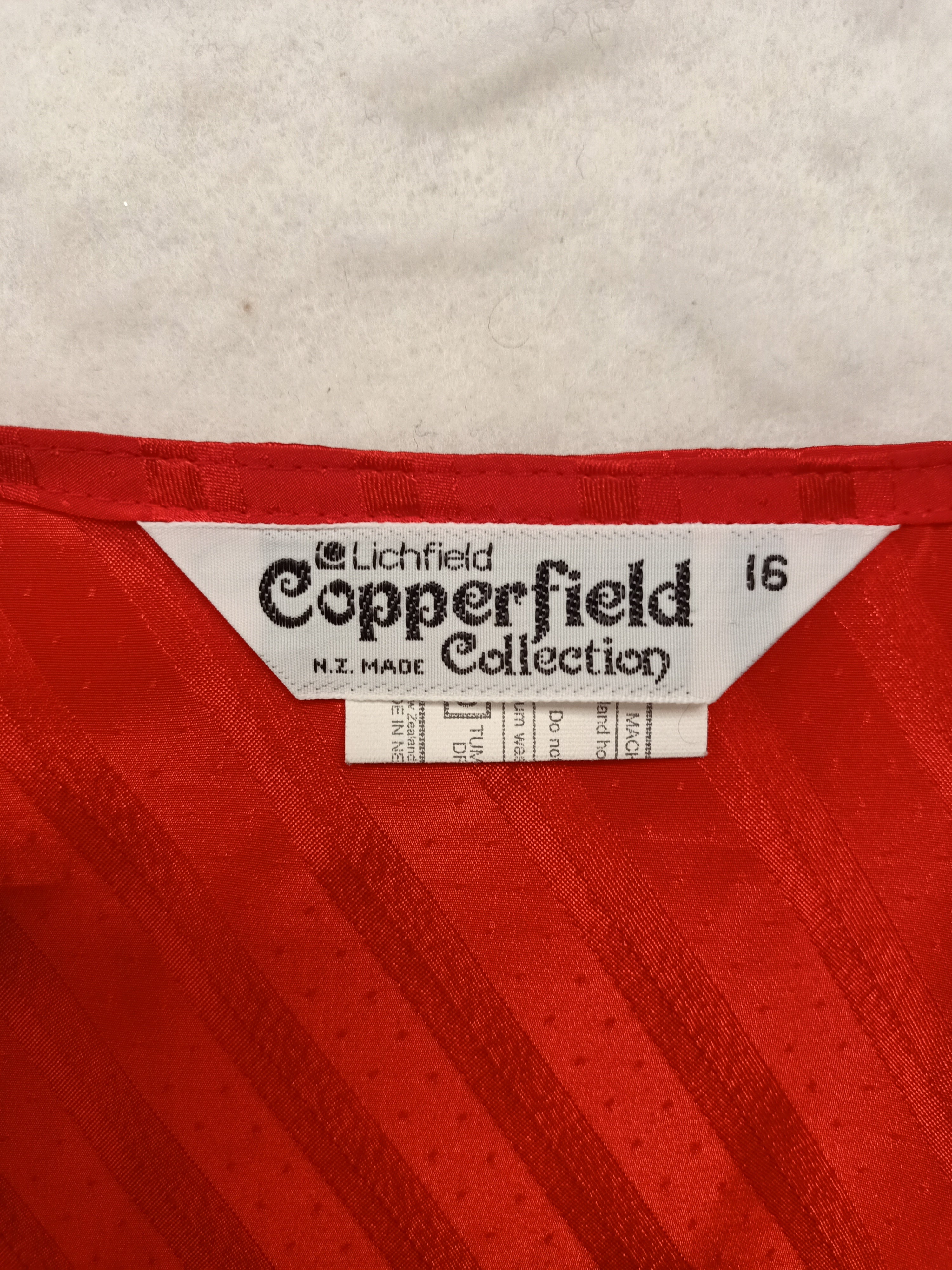 Vintage Lichfield Copperfield Satin Stripe Dress