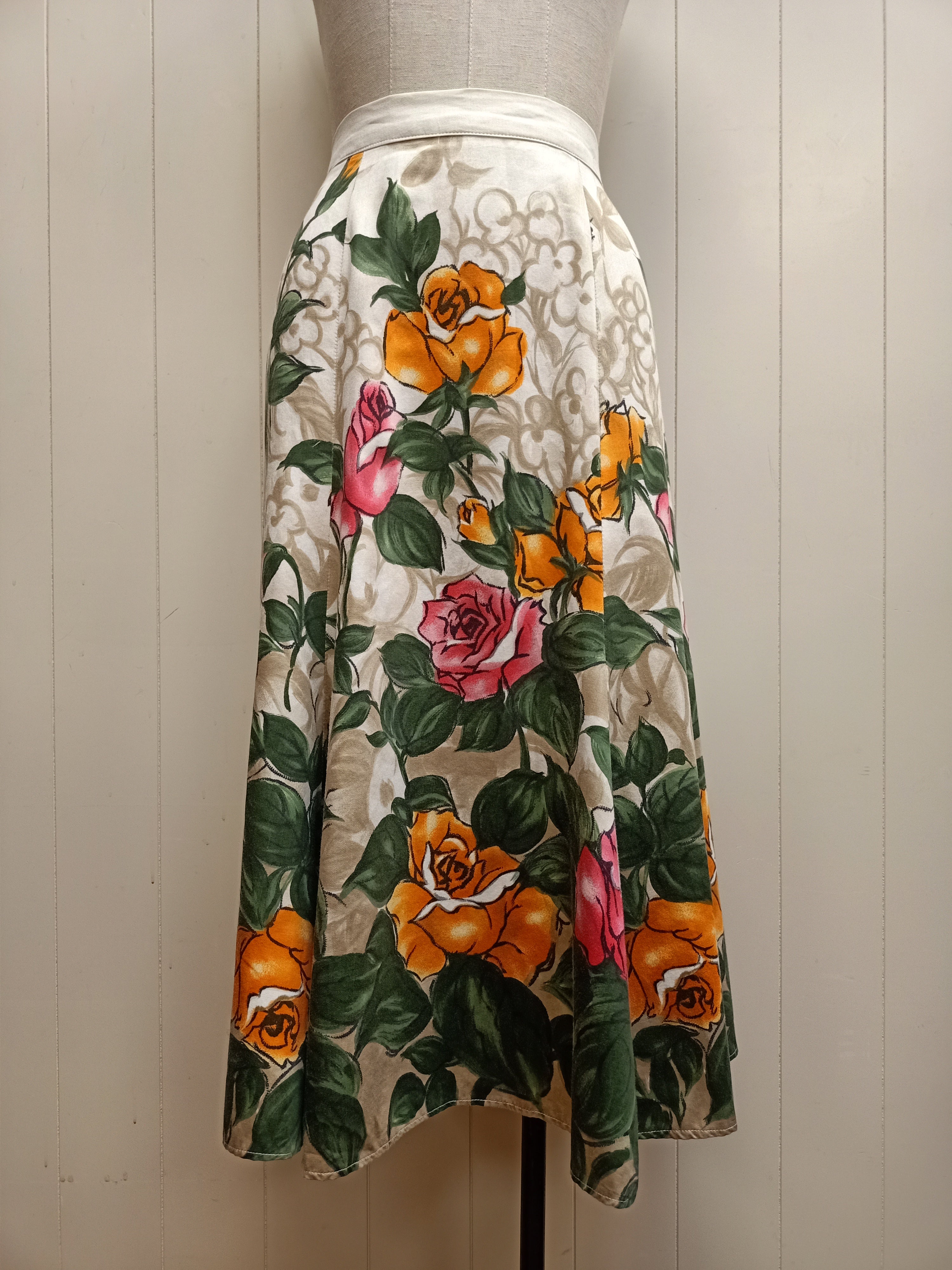 Vintage Rose Border Skirt