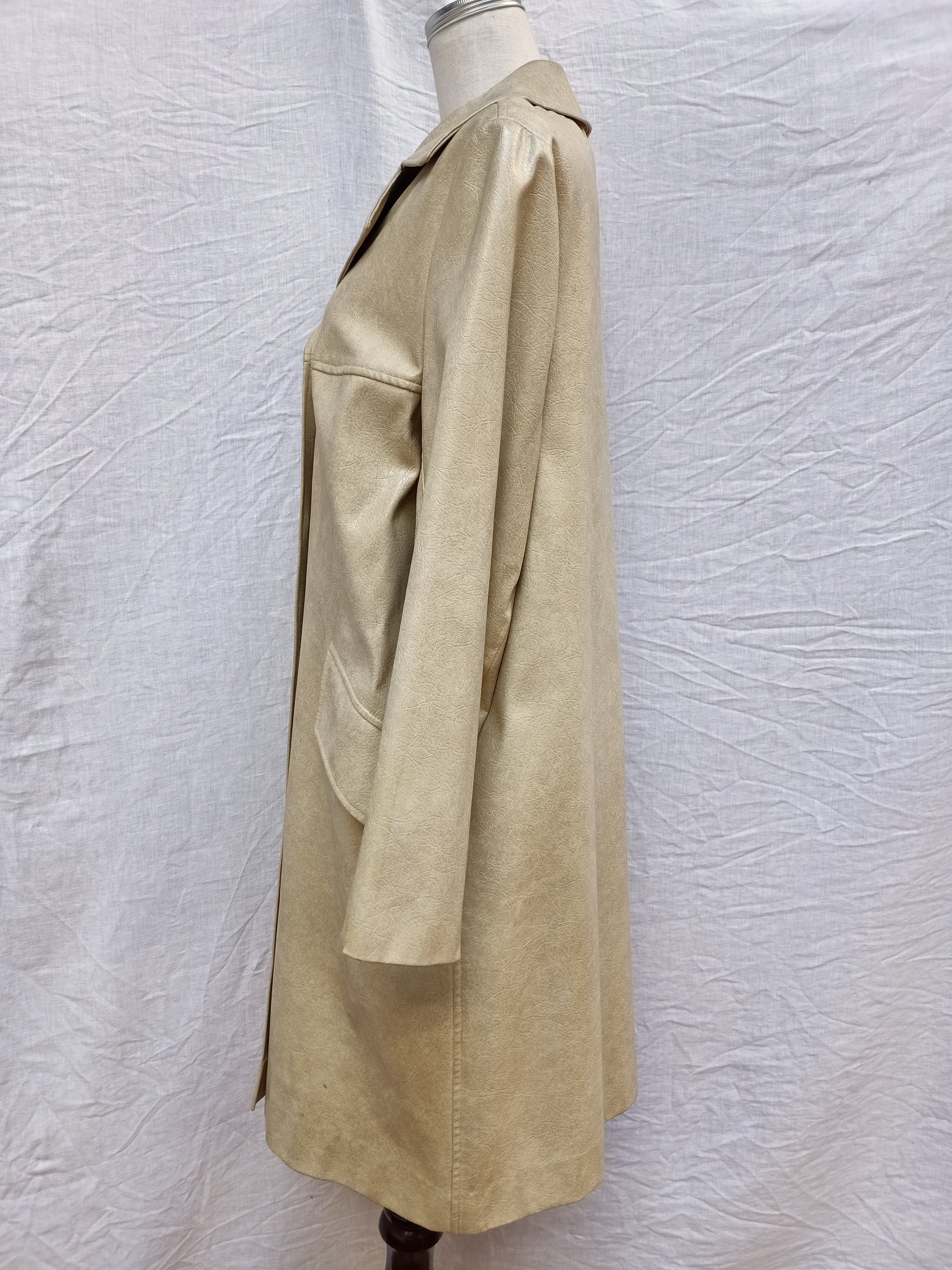 Vintage Faux Leather Coat