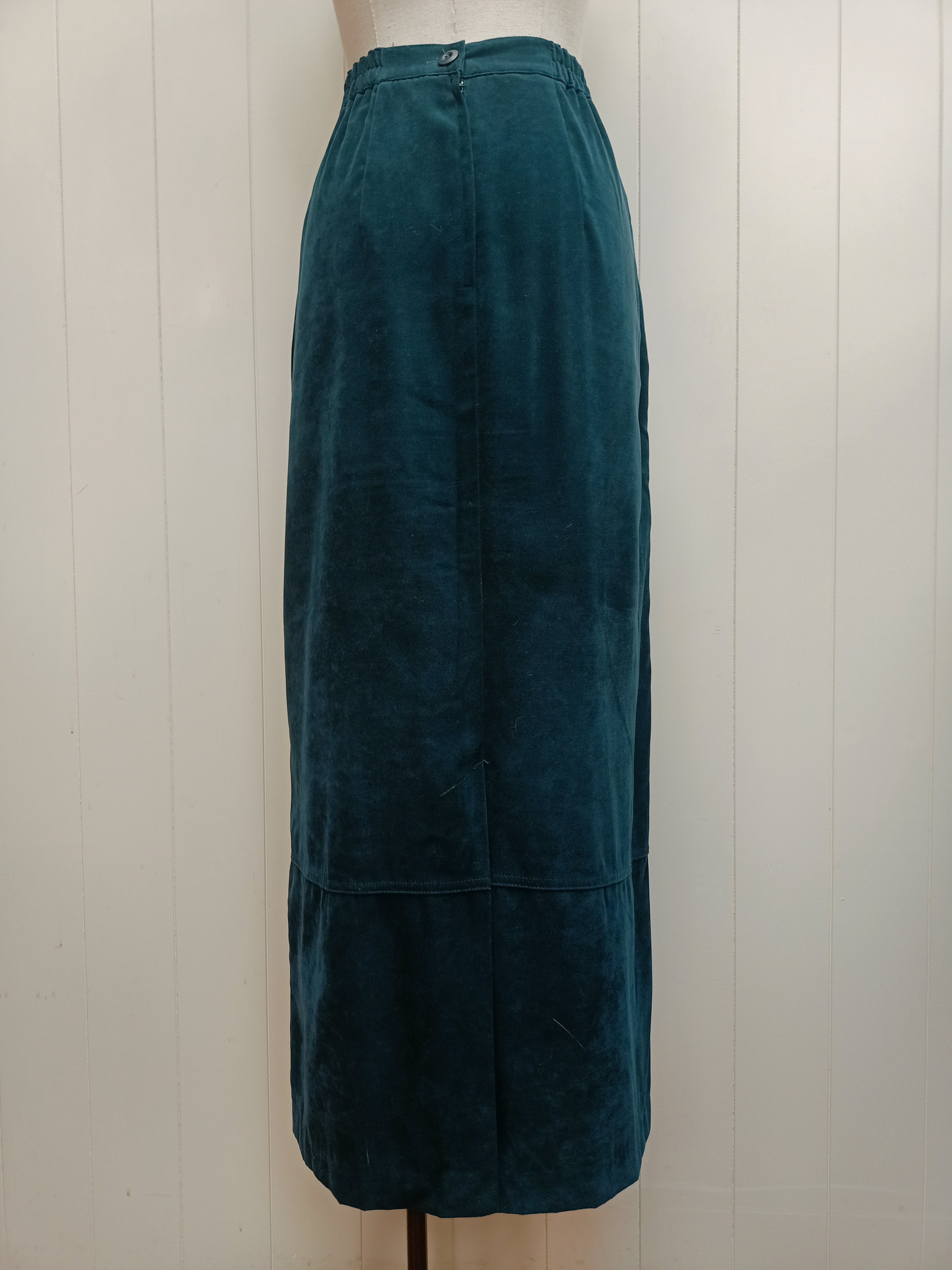 Vintage Deep Emerald Pencil Skirt
