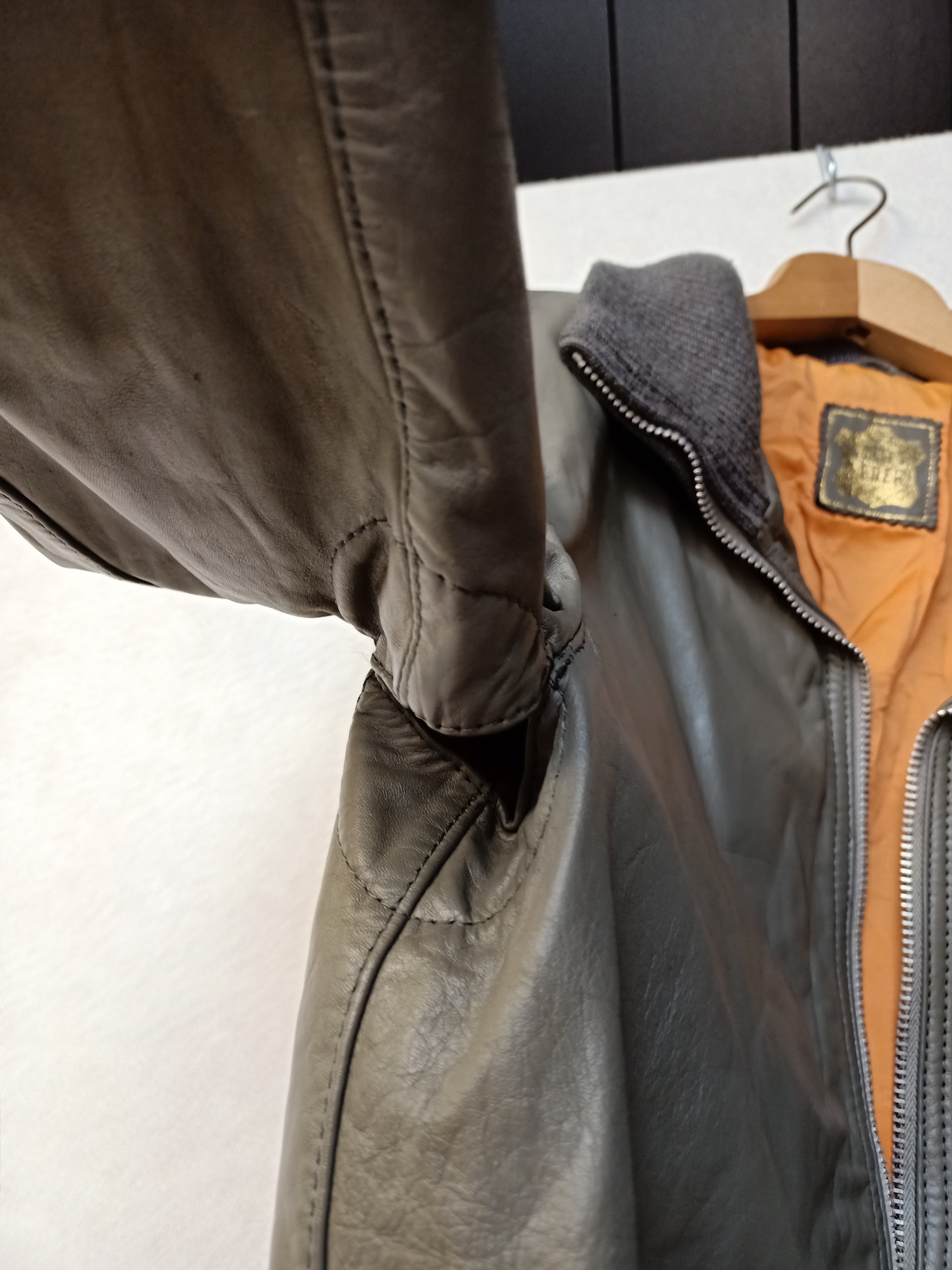 Leather Bomber Jacket