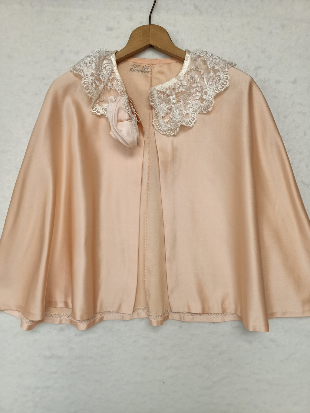 Vintage Peach Lace Cape