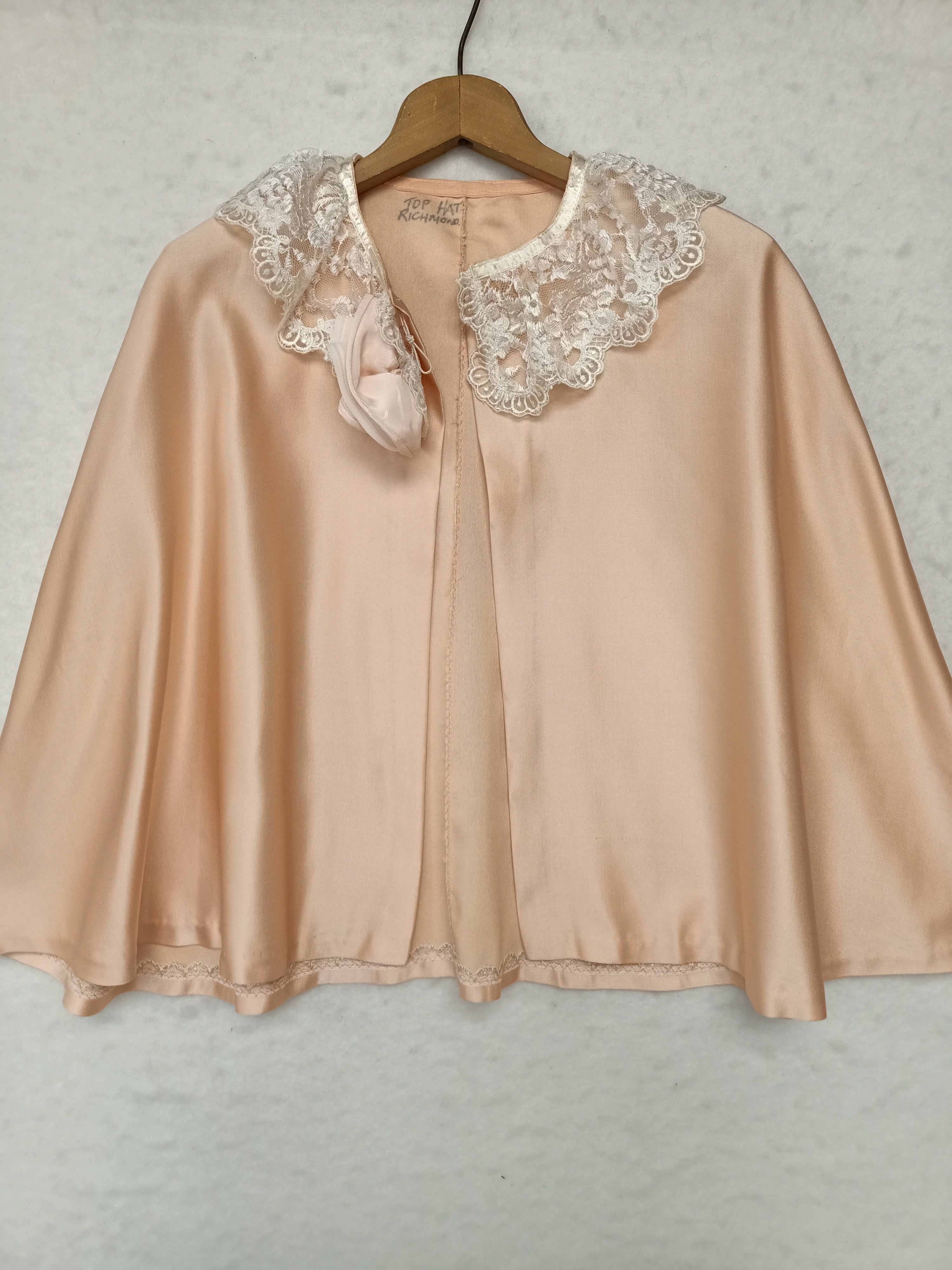 Vintage Peach Lace Cape