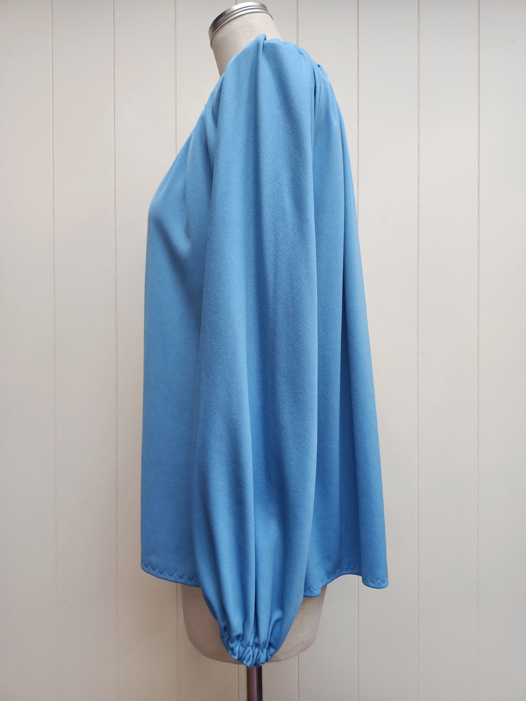 Vintage Blue Peasant Shirt