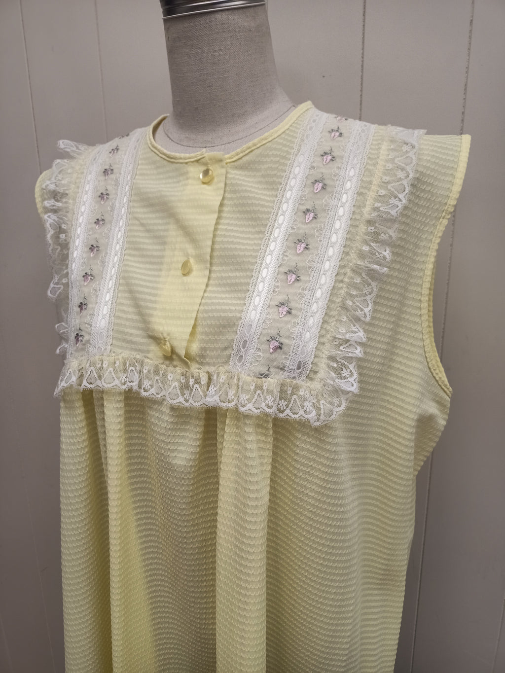Vintage Yellow Striped Nightie